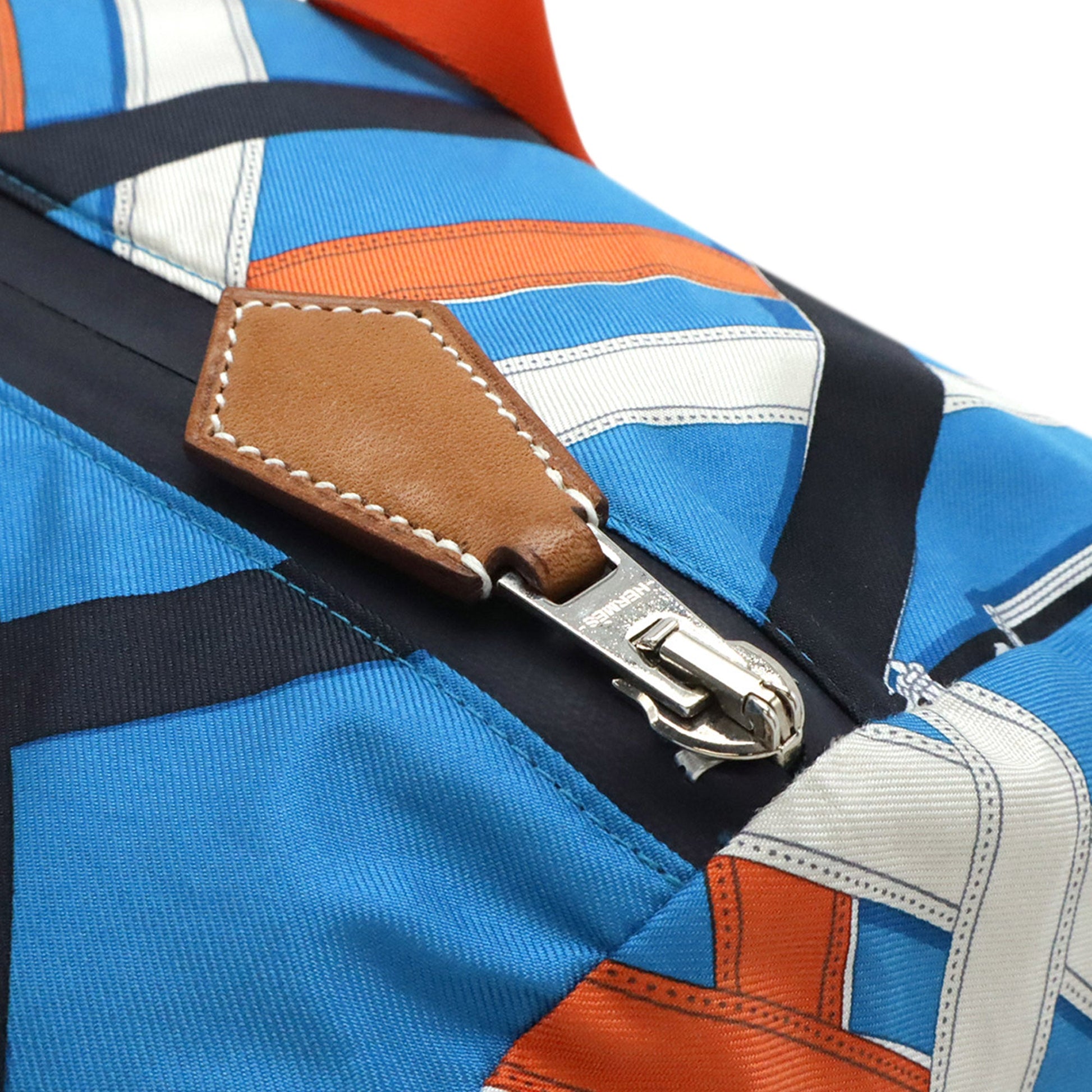 Hermès Silk and Barenia Cavalcadour Airsilk Duffle Bag 38
