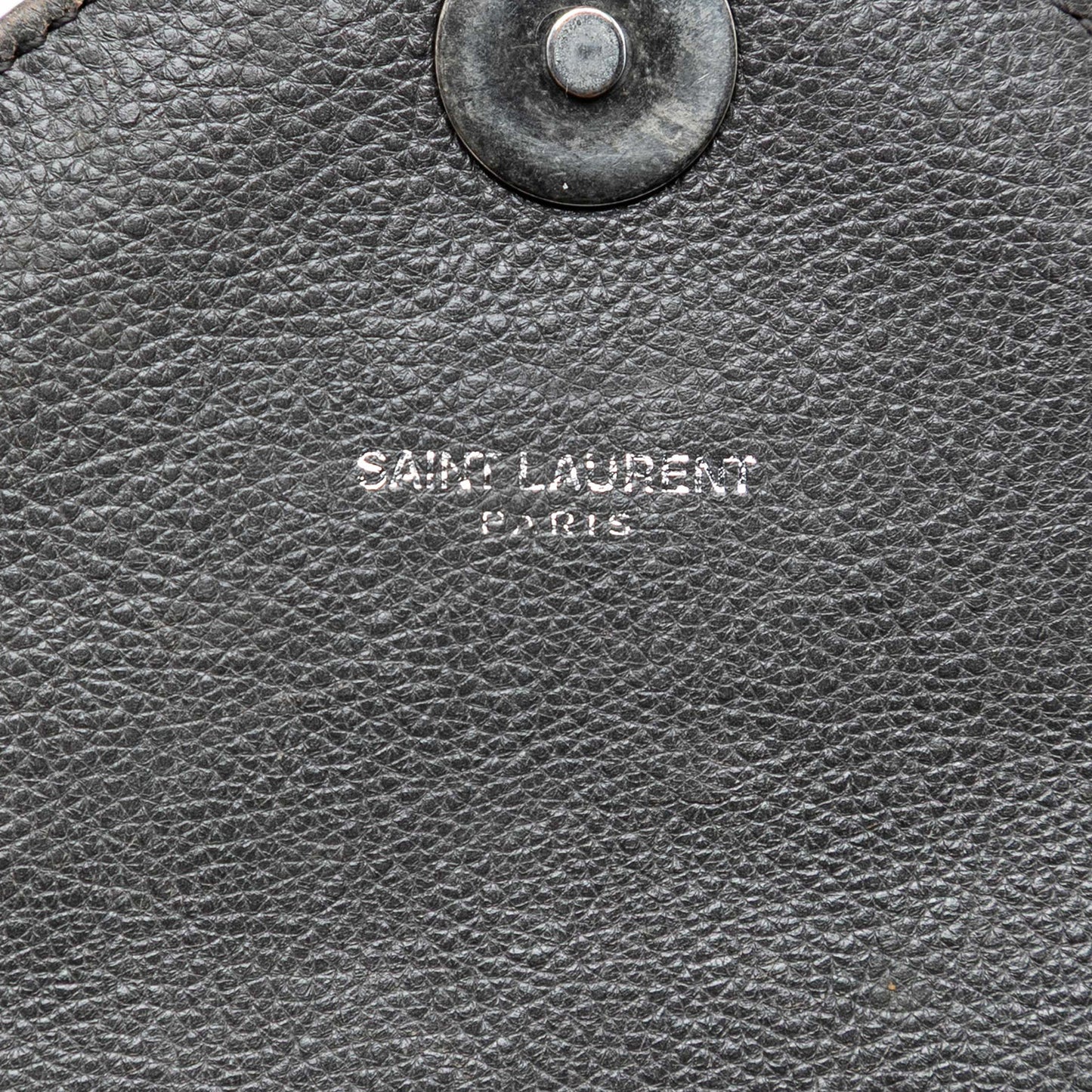 Saint Laurent Large Chevron Sheepskin Monogram College Satchel