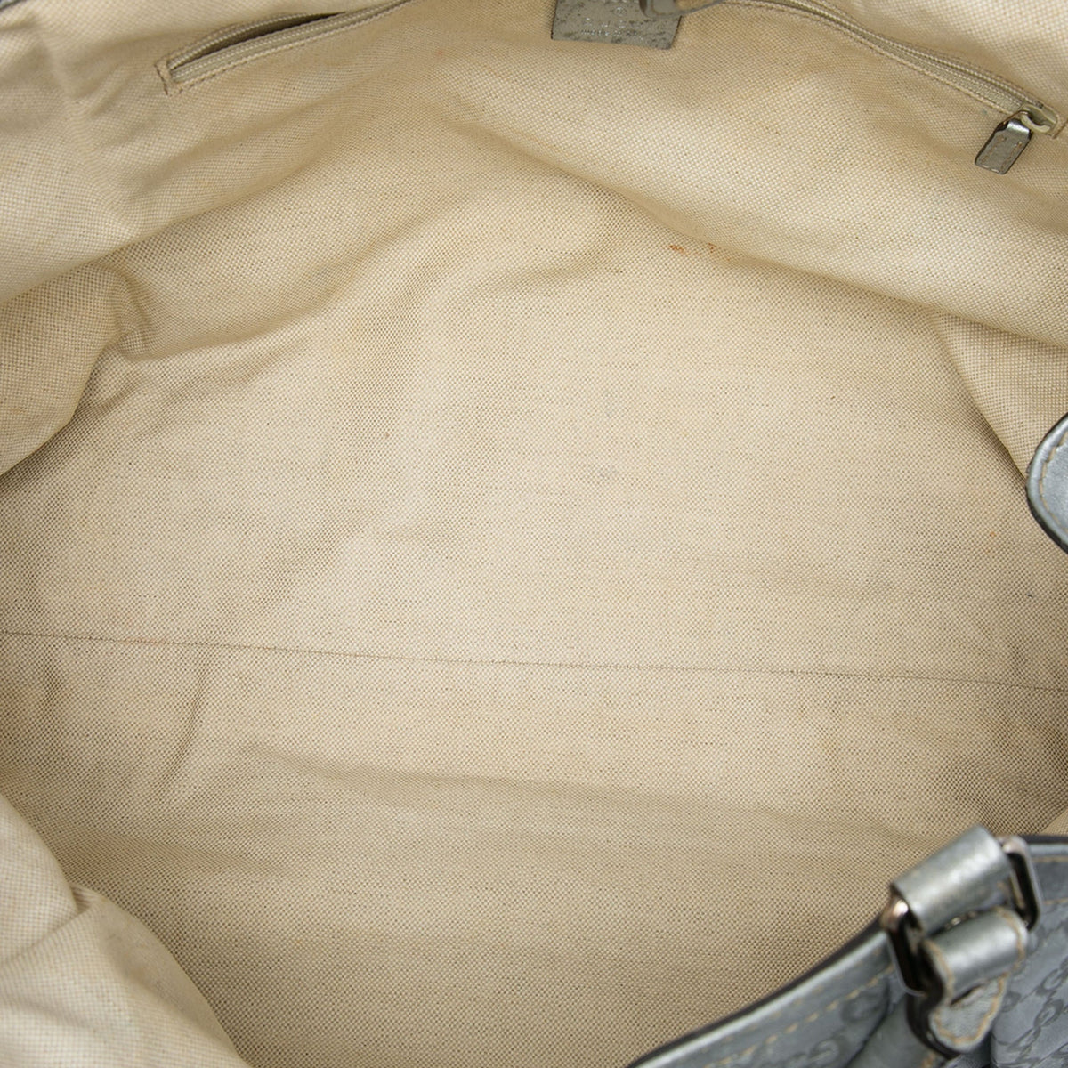 Gucci Large Guccissima Sukey Tote — Silver