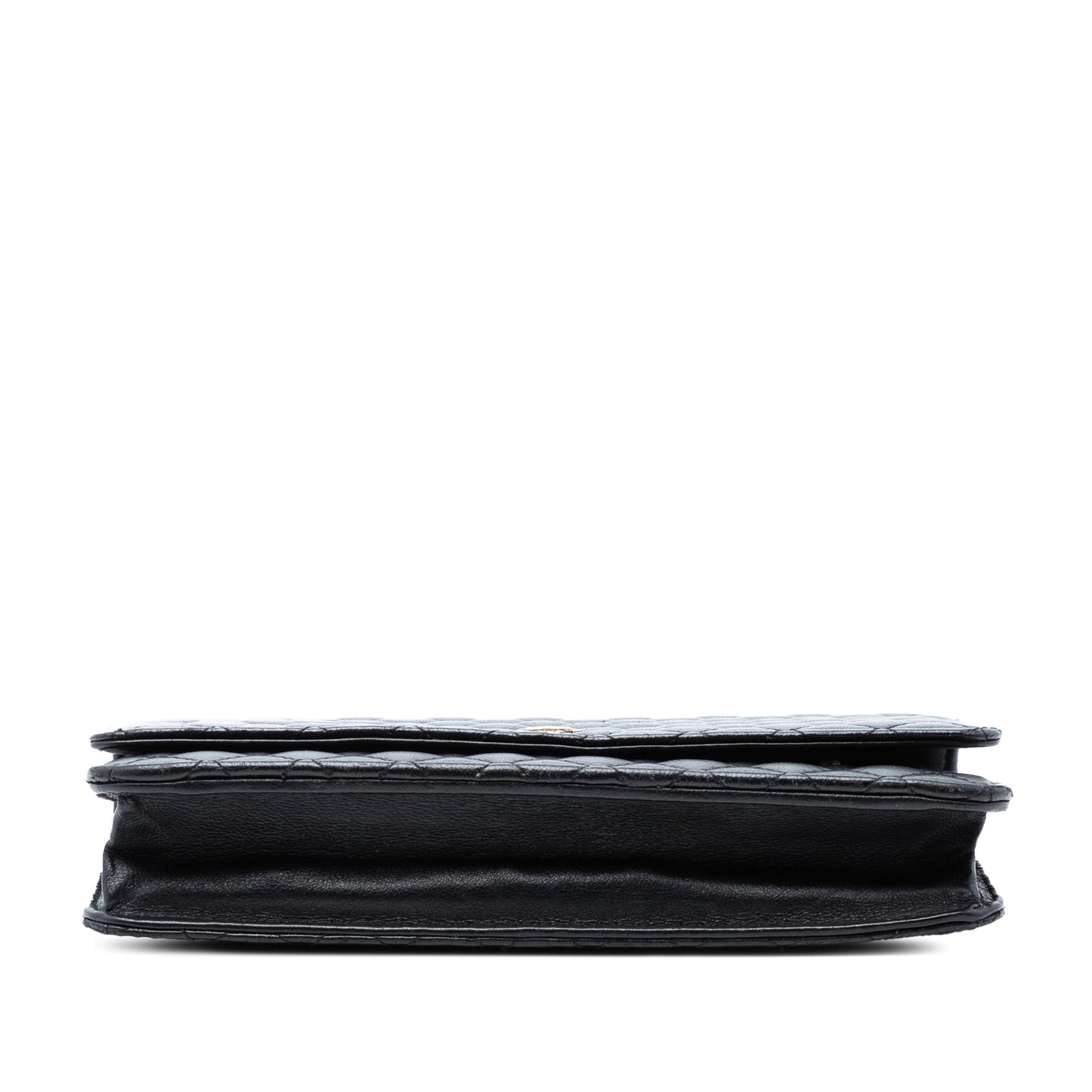Chanel CC Microquilted Lambskin Wallet On Chain
