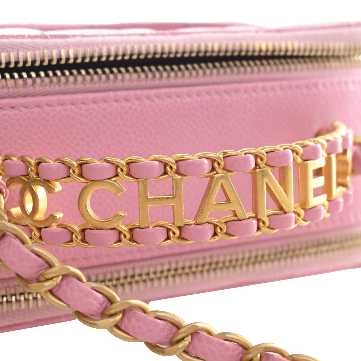 Chanel Small Quilted Caviar Pick Me Up Vanity Case