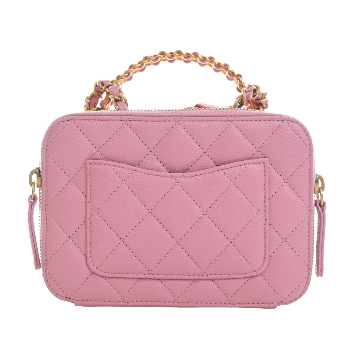 Chanel Small Quilted Caviar Pick Me Up Vanity Case