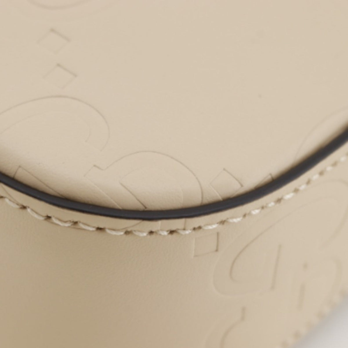 Gucci Super Mini Jumbo GG Embossed Calfskin Pochette
