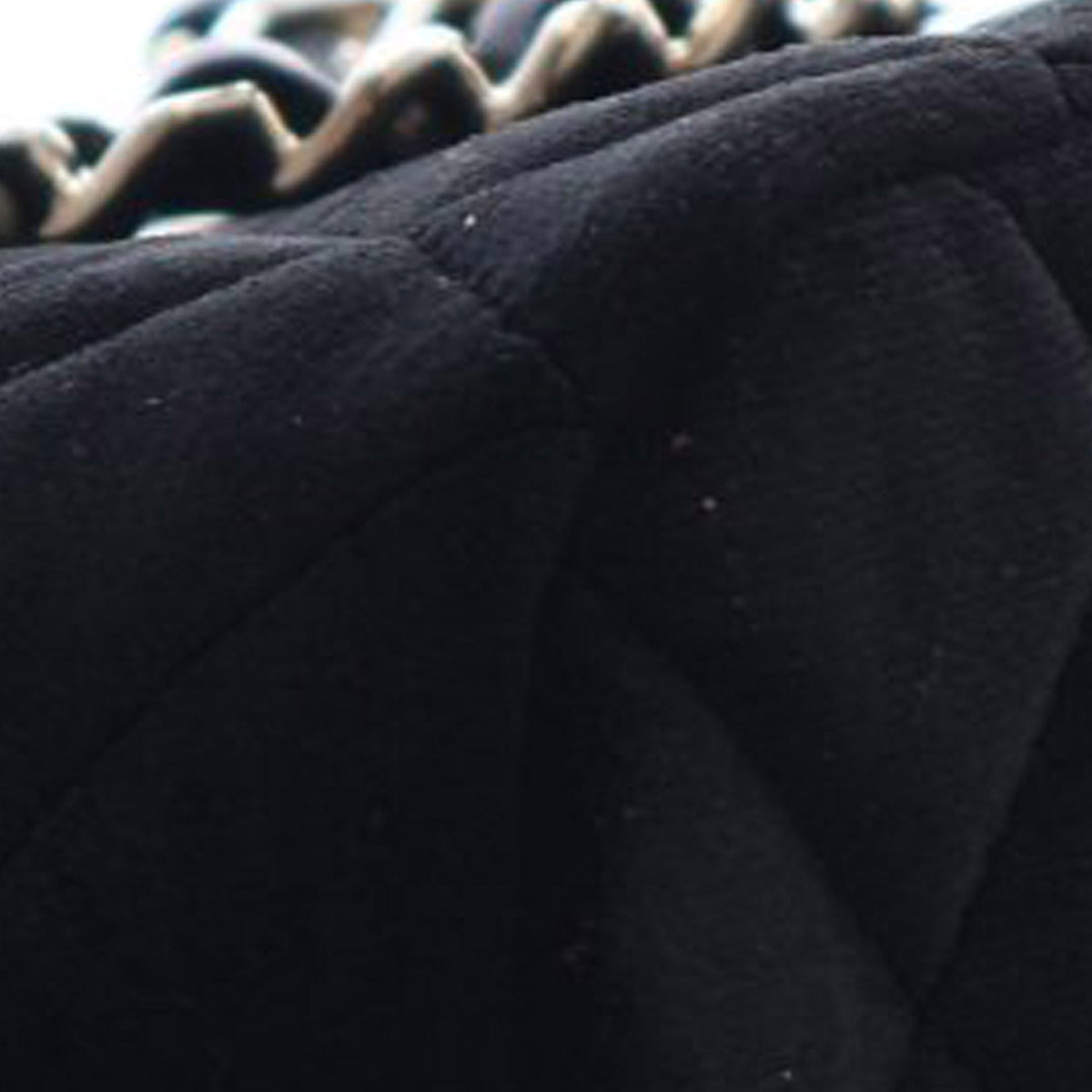 Chanel Quilted Velvet Coco Clutch With Chain — Black