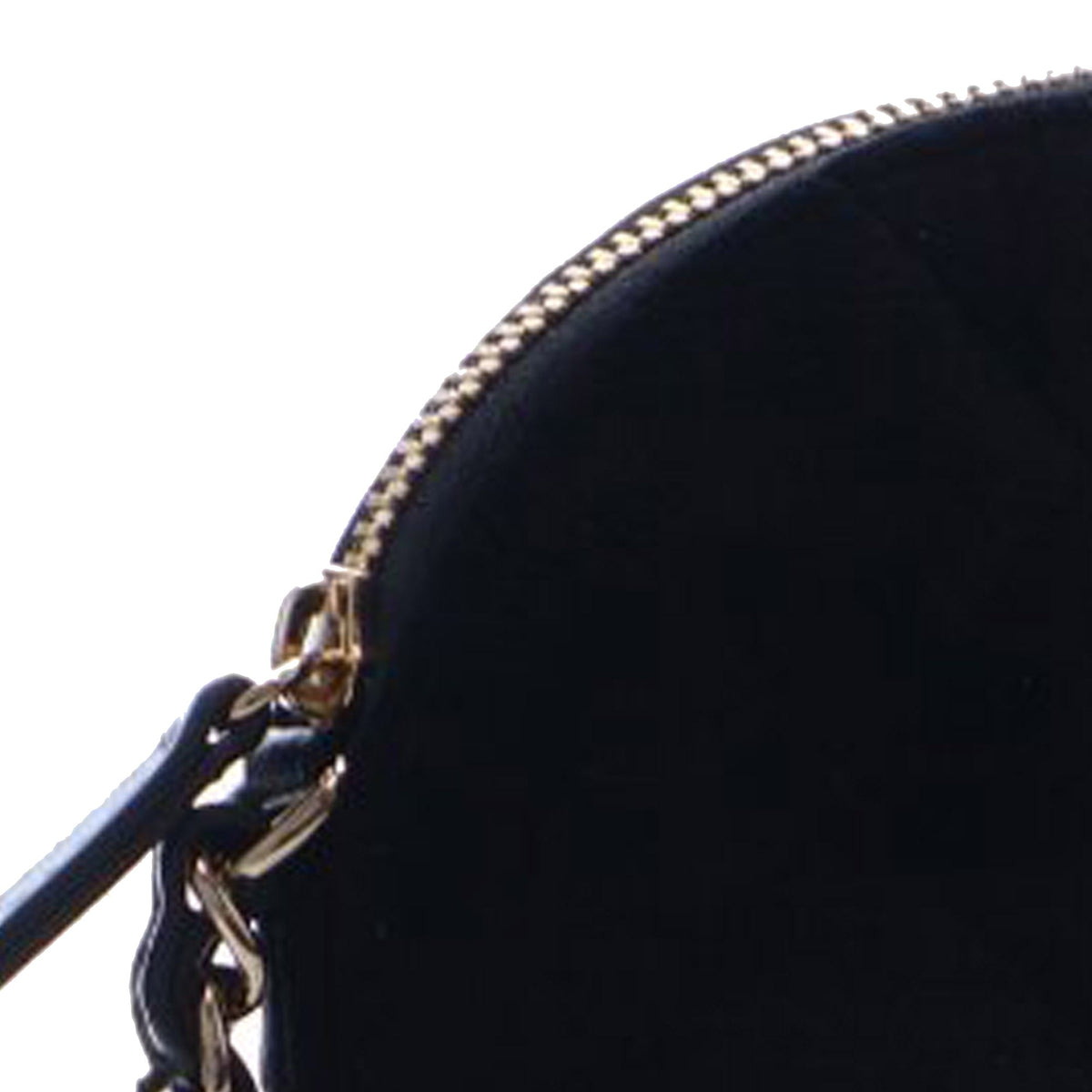 Chanel Quilted Velvet Coco Clutch With Chain — Black