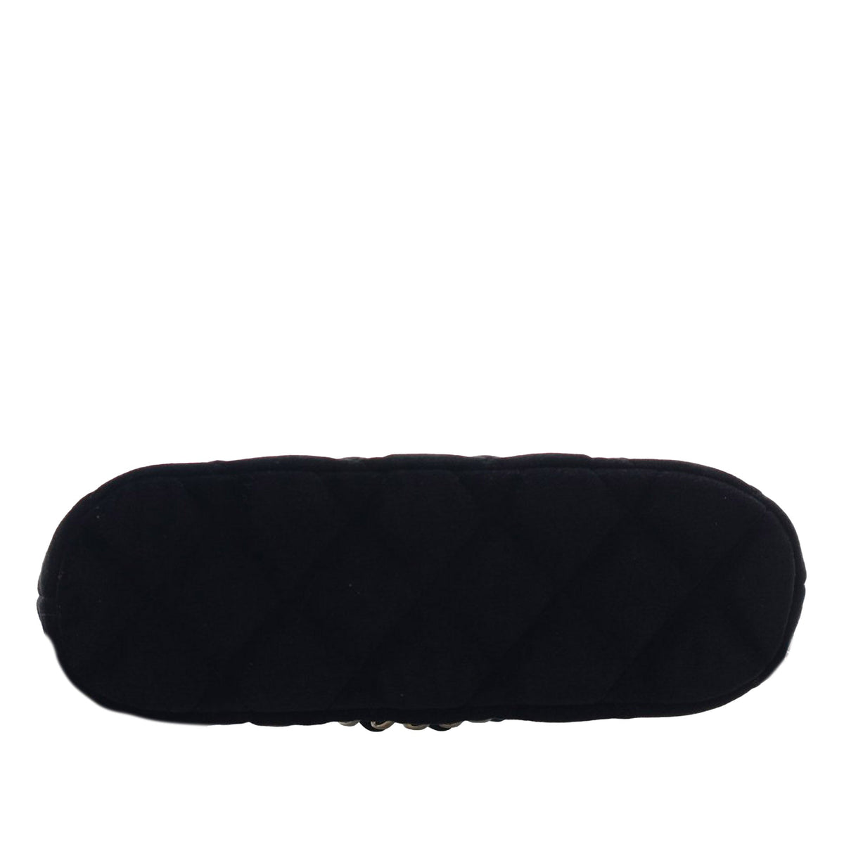 Chanel Quilted Velvet Coco Clutch With Chain — Black