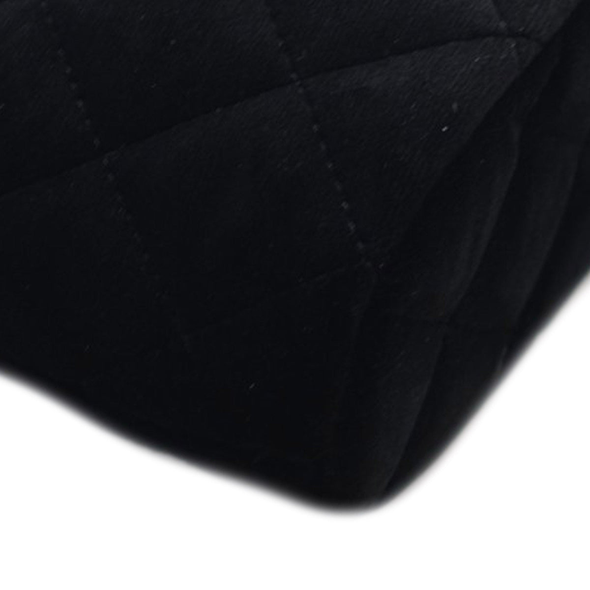 Chanel Quilted Velvet Coco Clutch With Chain — Black