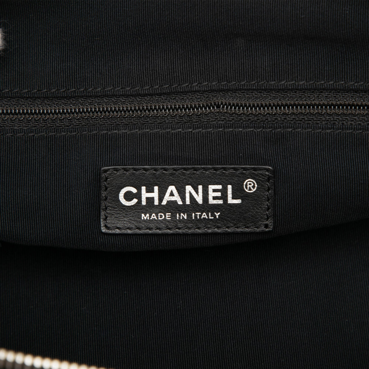 Chanel Quilted Iridescent Calfskin Chic Quilt Bowling Bag — Black