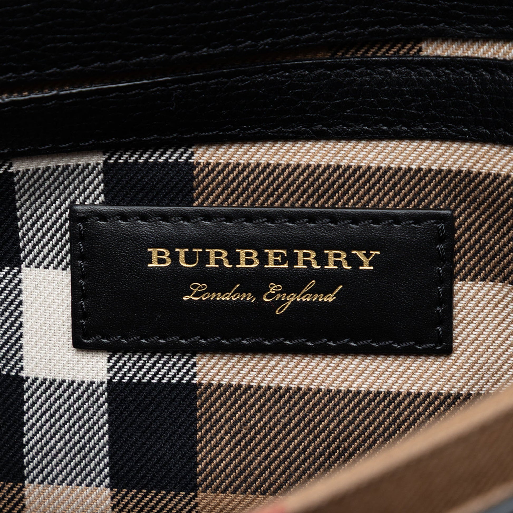 Burberry Small Grainy Calfskin Broguing Tassel Macken Crossbody