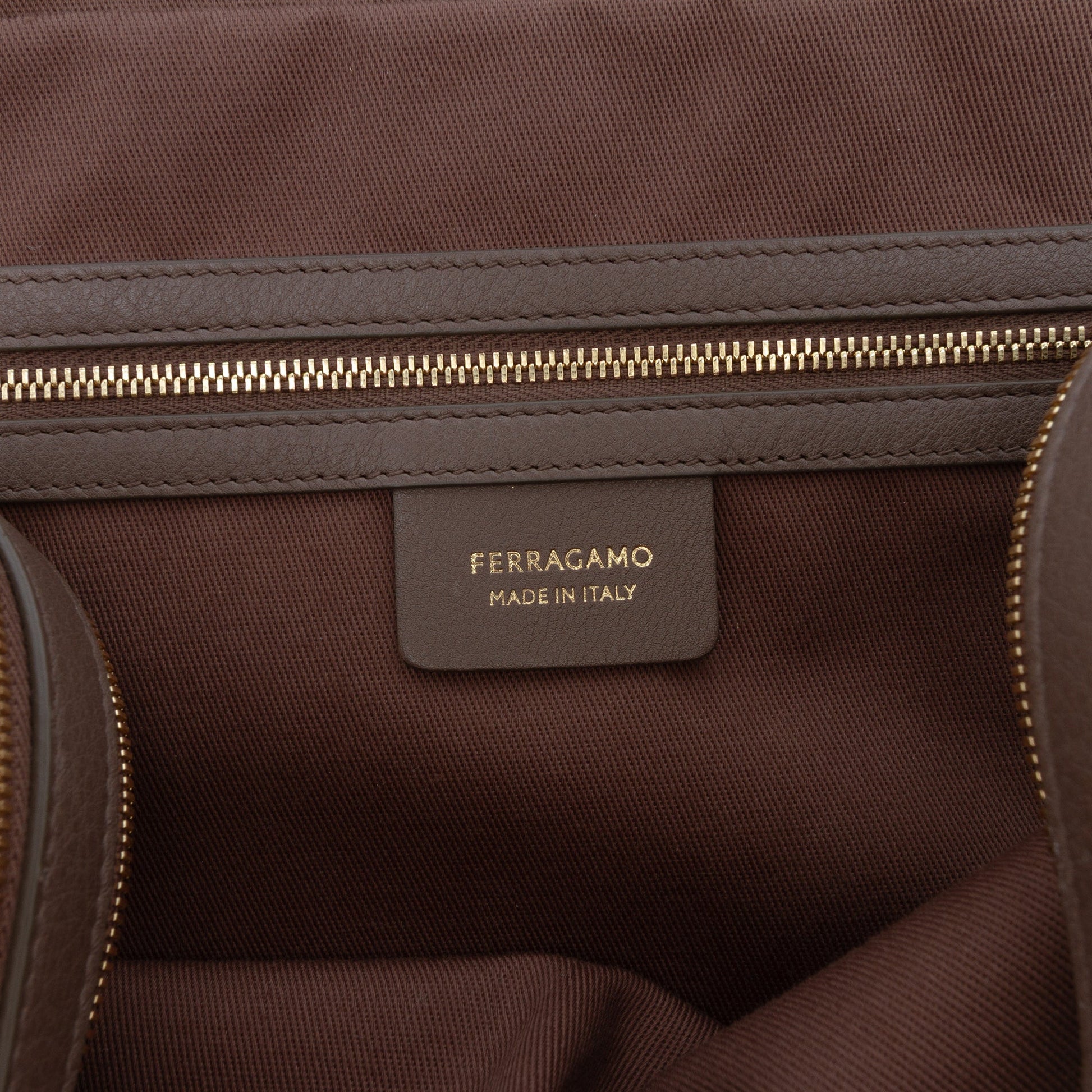 Ferragamo Leather Stella Triple Zip Satchel