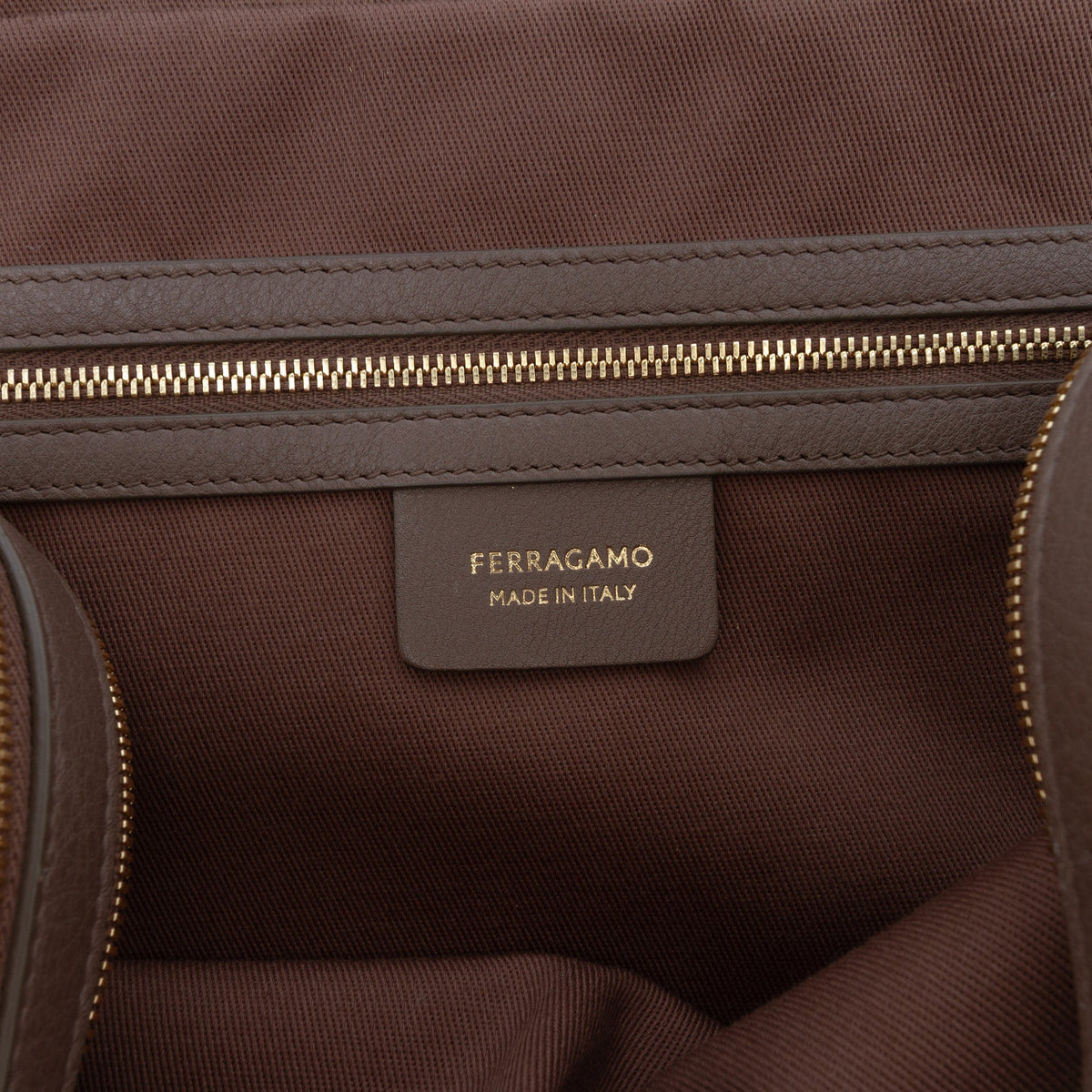 Ferragamo Leather Stella Triple Zip Satchel