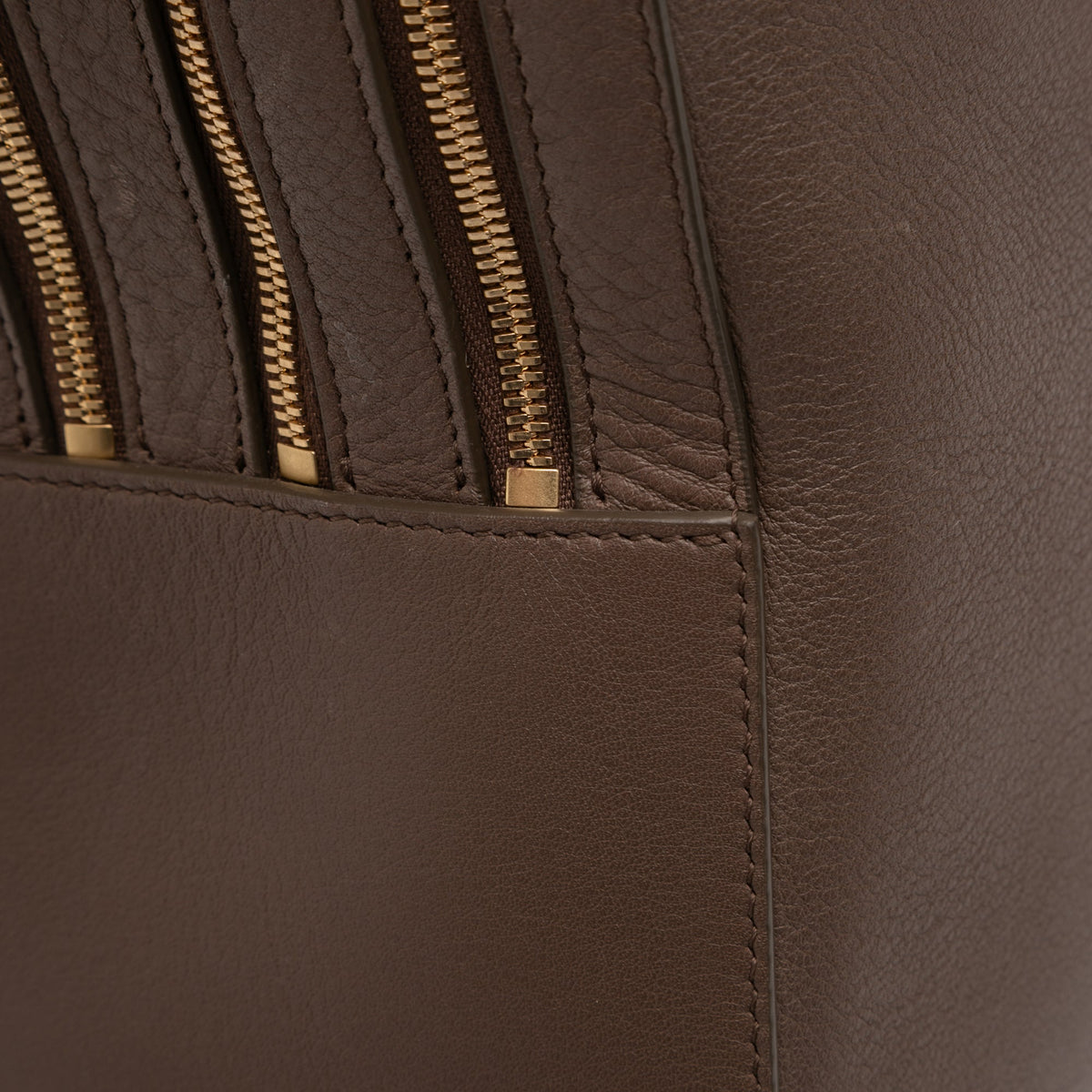Ferragamo Leather Stella Triple Zip Satchel