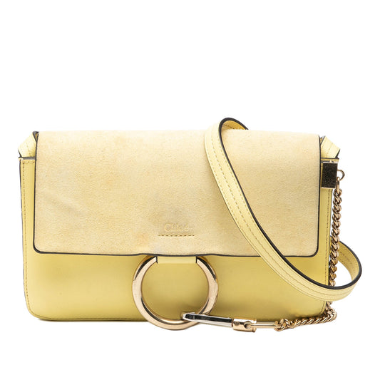 ChloÃ© Small Suede and Calfskin Faye Crossbody