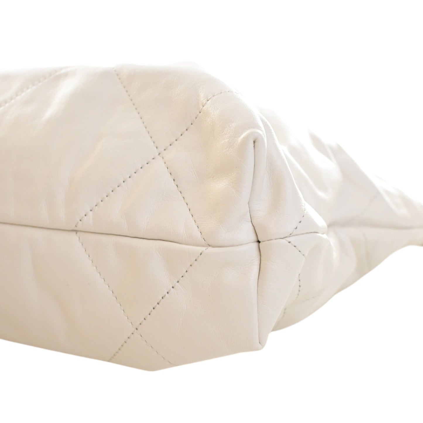 Chanel Small Quilted Shiny Calfskin 22 Handbag