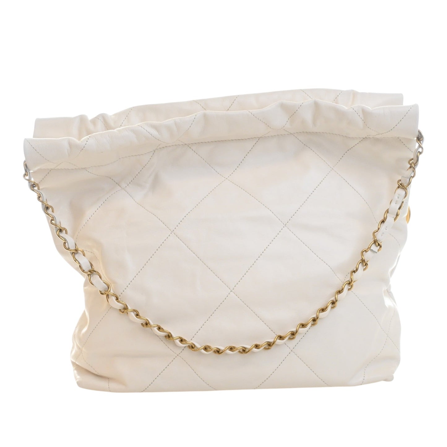 Chanel Small Quilted Shiny Calfskin 22 Handbag
