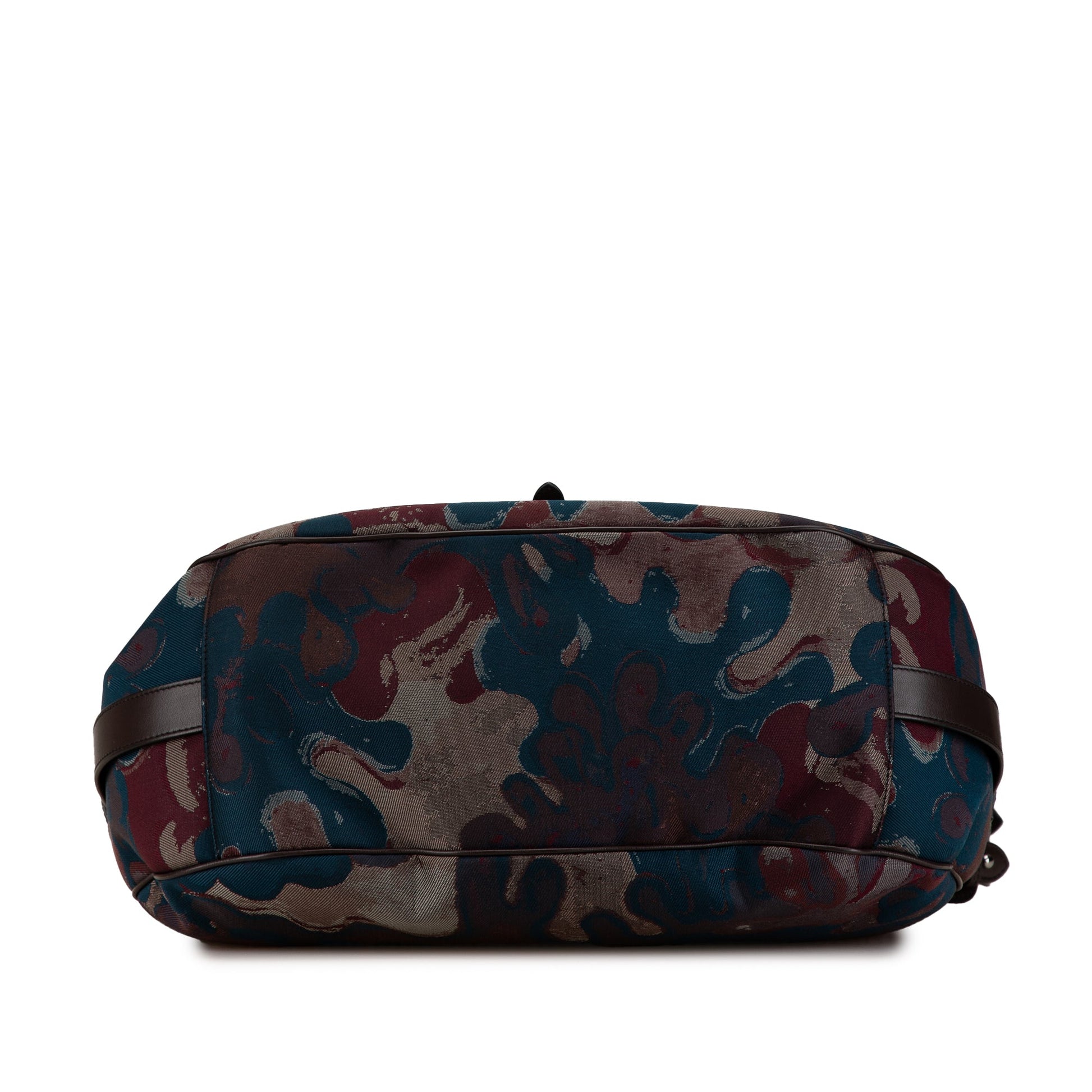 Dior Peter Doig Denim Camouflage Soft Saddle Bag