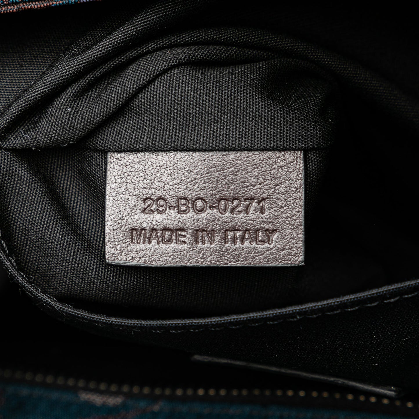 Dior Peter Doig Denim Camouflage Soft Saddle Bag