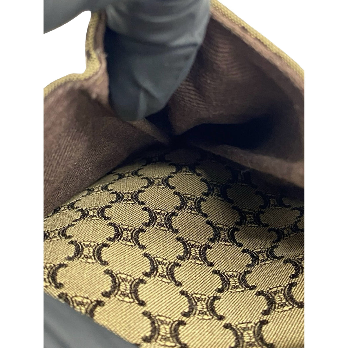 Celine Macadam Canvas Crossbody — Beige