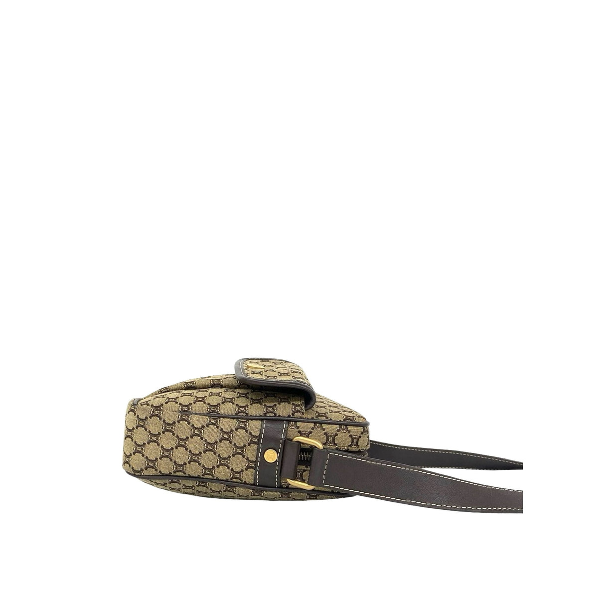 Celine Macadam Canvas Crossbody — Beige