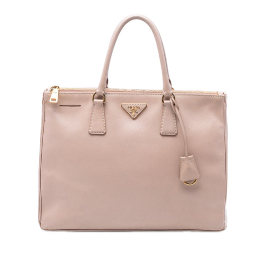Prada Large Saffiano Lux Galleria Double Zip Satchel
