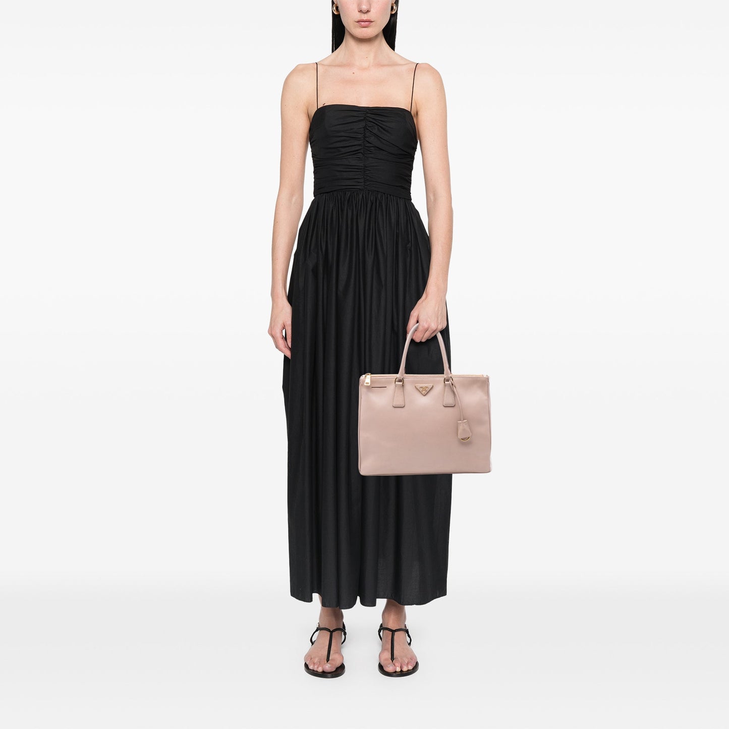 Prada Large Saffiano Lux Galleria Double Zip Satchel