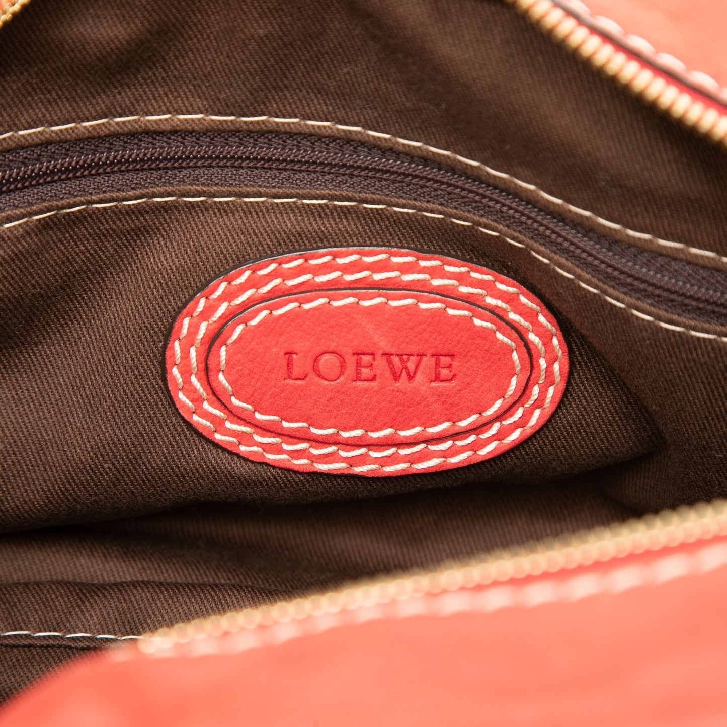 LOEWE Nubuck Anagram Madrid Fringe Handbag