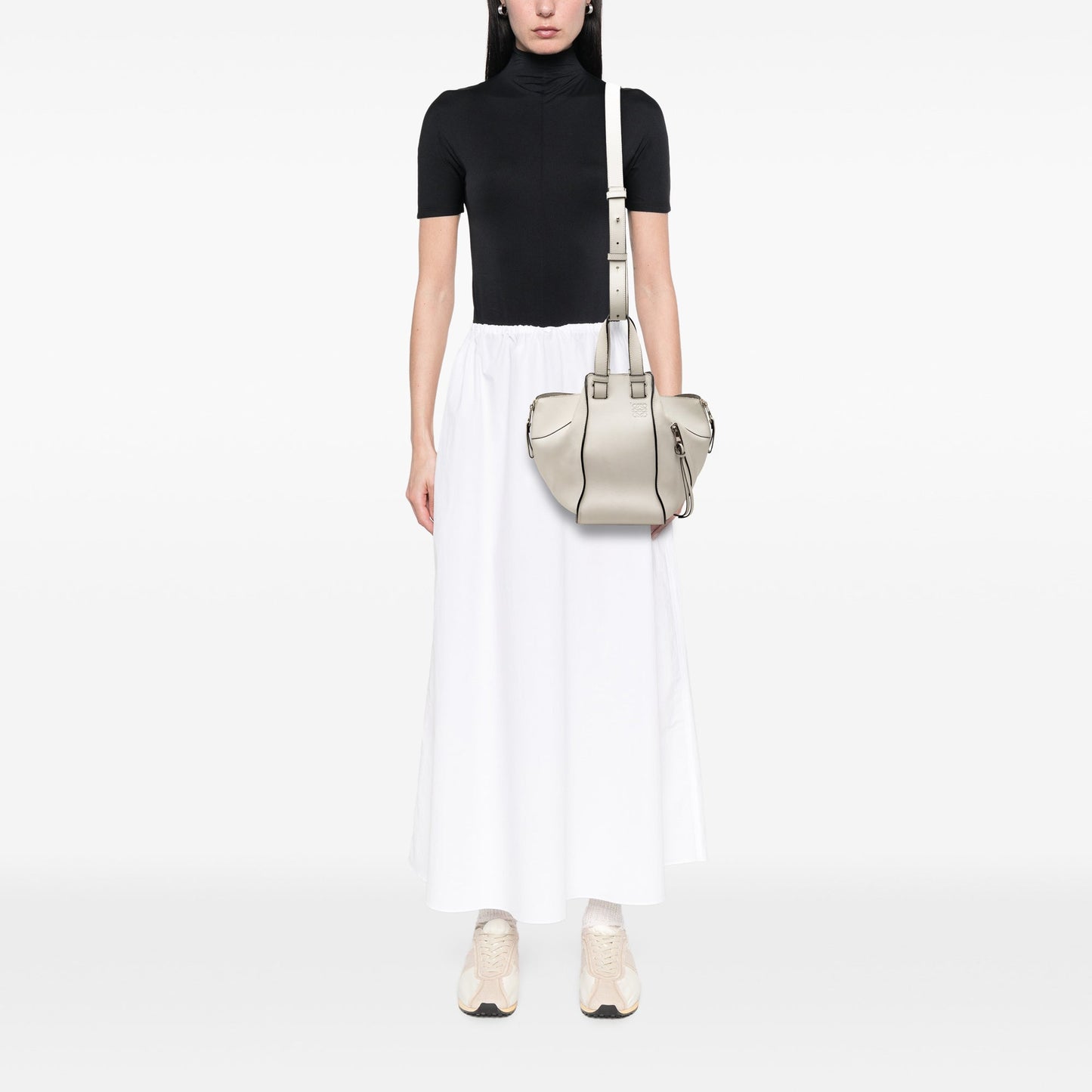 Small Leather Hammock Satchel