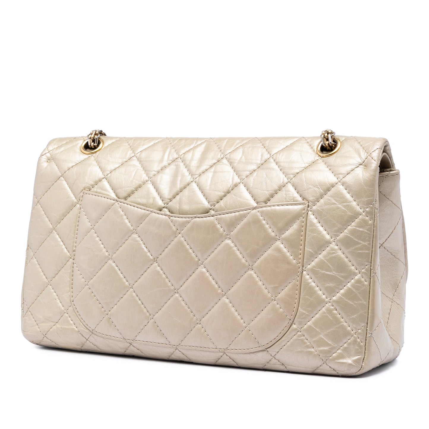 Chanel Metallic Aged Calfskin Reissue 2.55 Double Flap 227