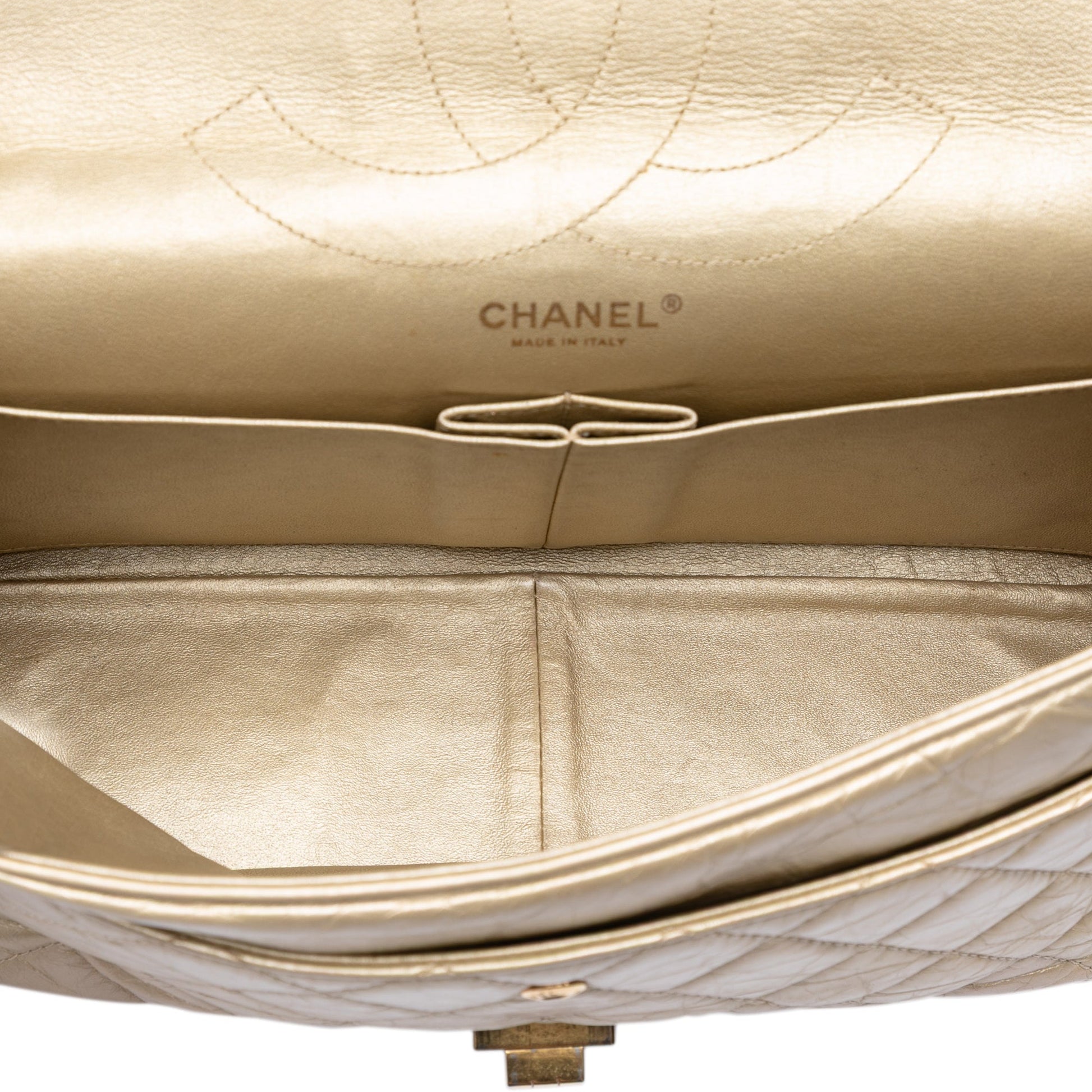 Chanel Metallic Aged Calfskin Reissue 2.55 Double Flap 227