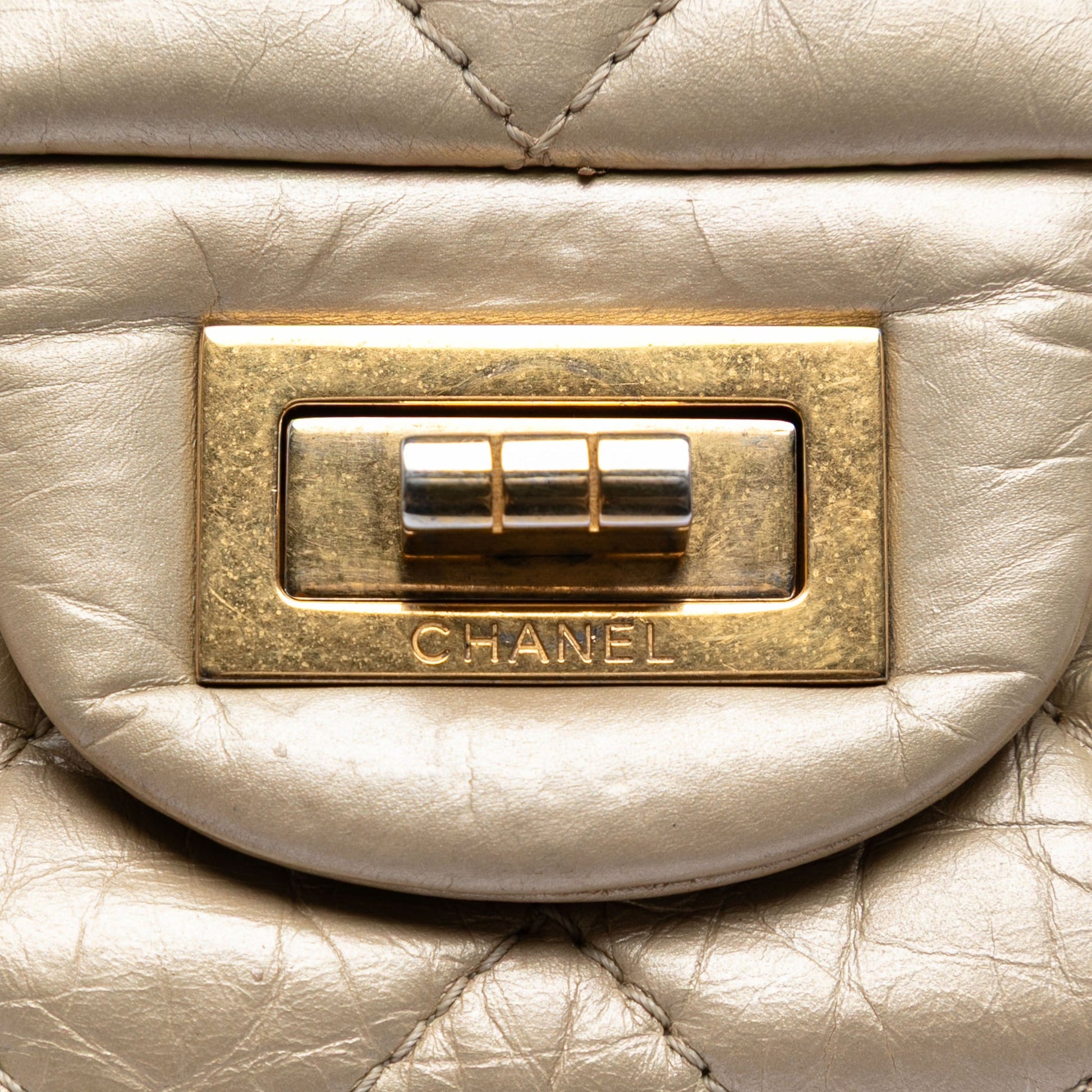 Chanel Metallic Aged Calfskin Reissue 2.55 Double Flap 227