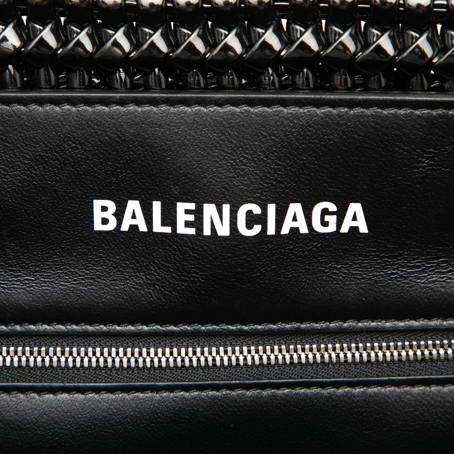 Balenciaga Small Faux Leather Bistro Basket Bag