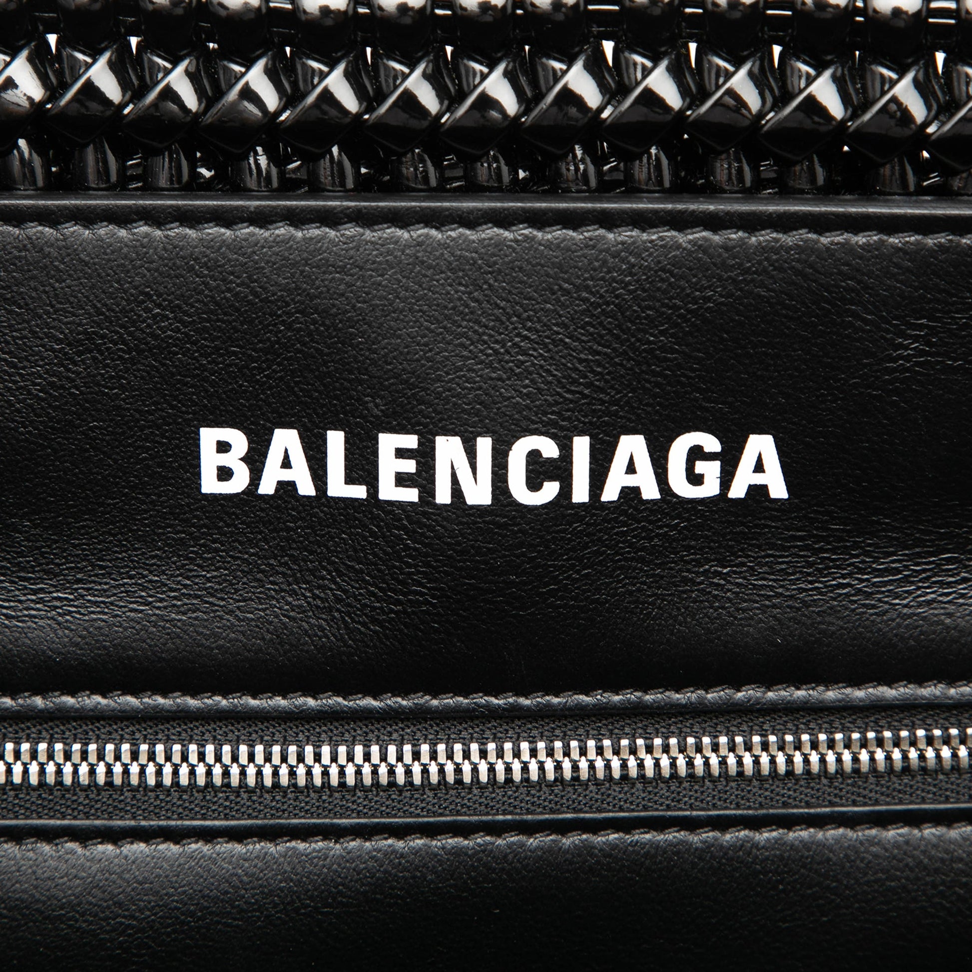 Balenciaga Small Faux Leather Bistro Basket Bag