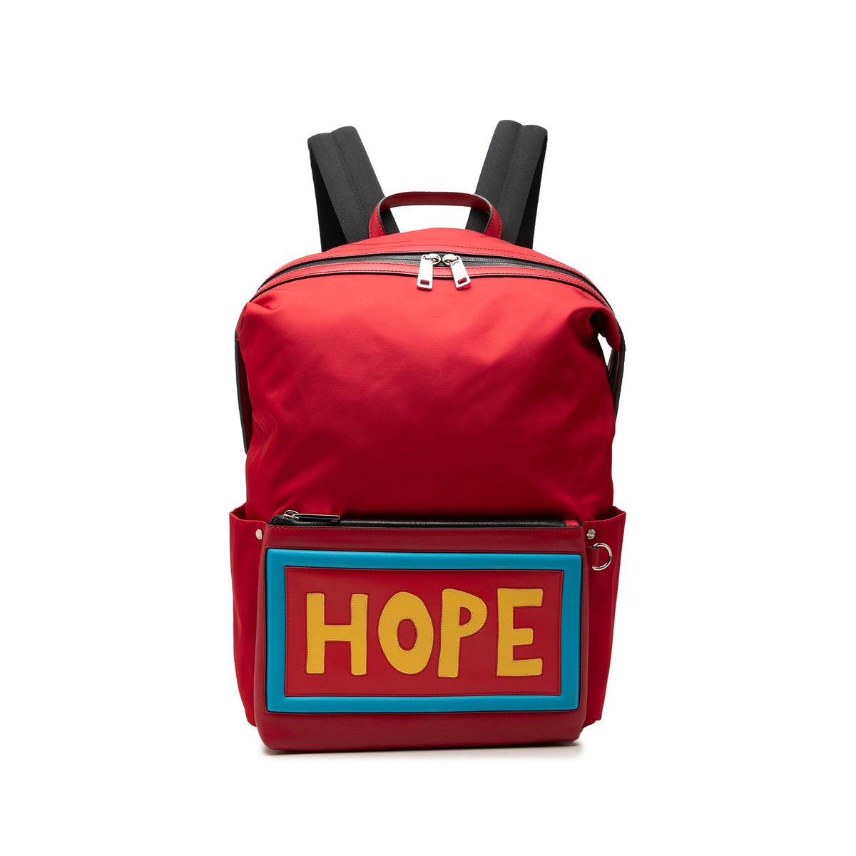 Fendi Nylon Vocabulary Hope Backpack — Red