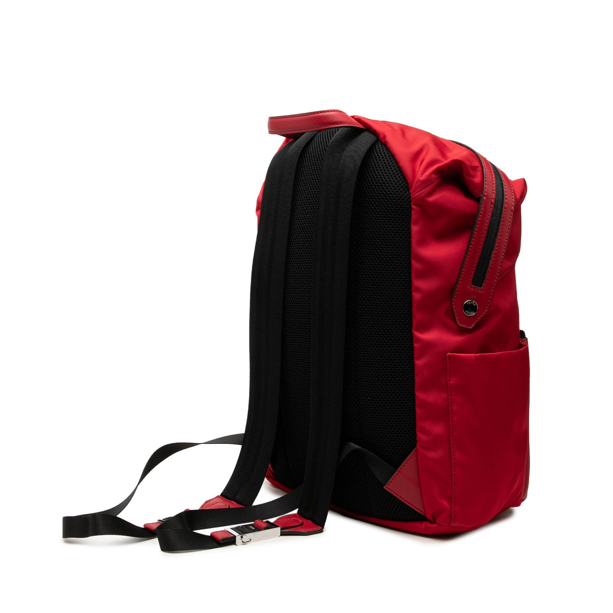 Fendi Nylon Vocabulary Hope Backpack — Red