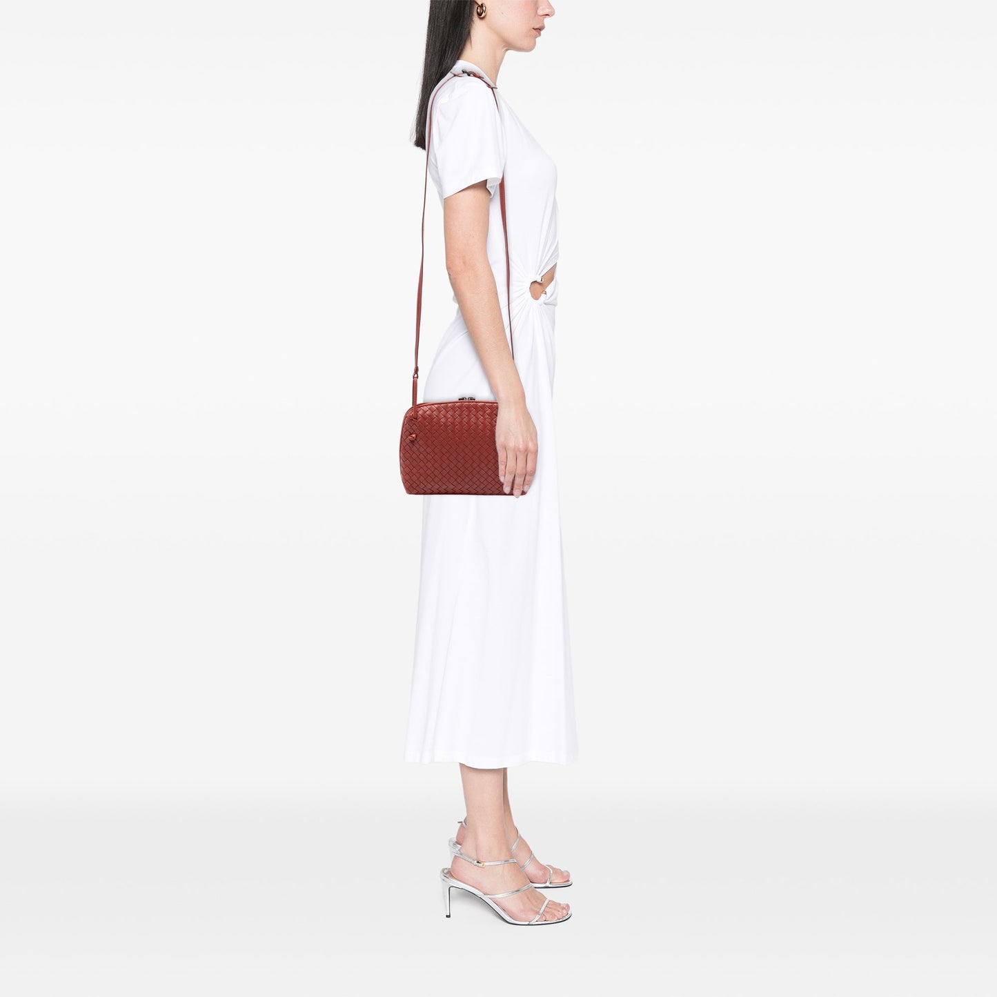 Bottega Veneta Nappa Intrecciato Nodini Crossbody