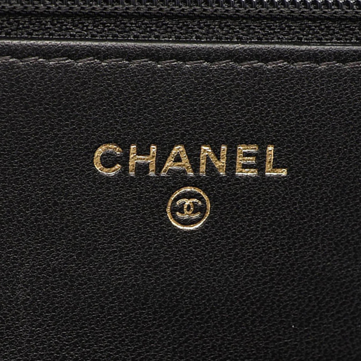 Chanel Quilted Lambskin Boy Wallet On Chain — Black