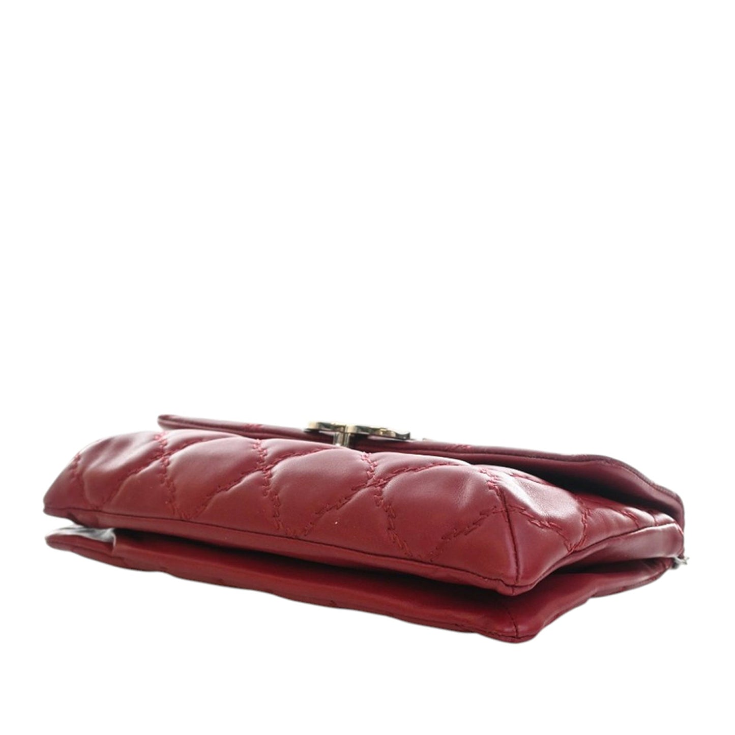 Chanel CC Quilted Calfskin Double Stitch Hamptons Flap