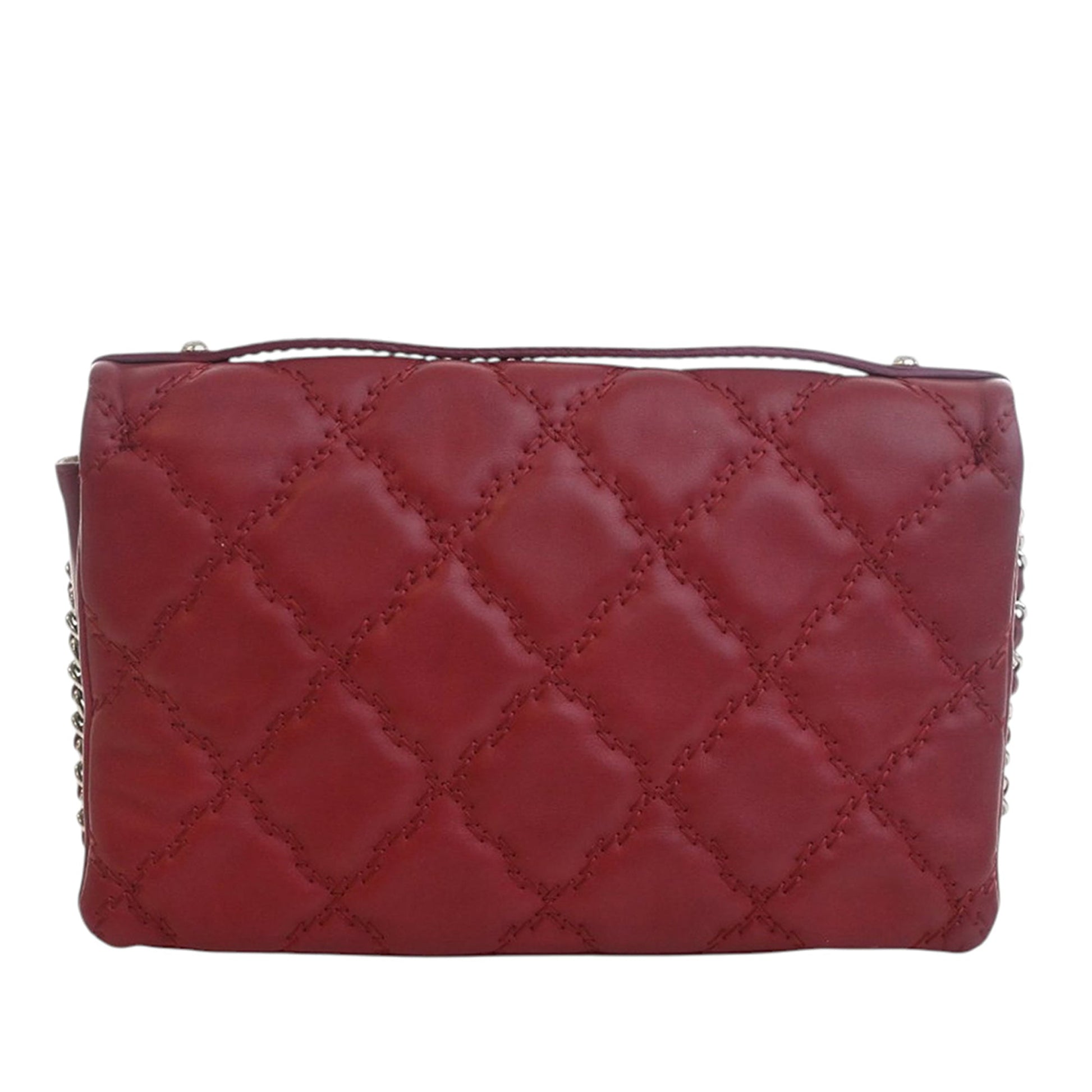Chanel CC Quilted Calfskin Double Stitch Hamptons Flap