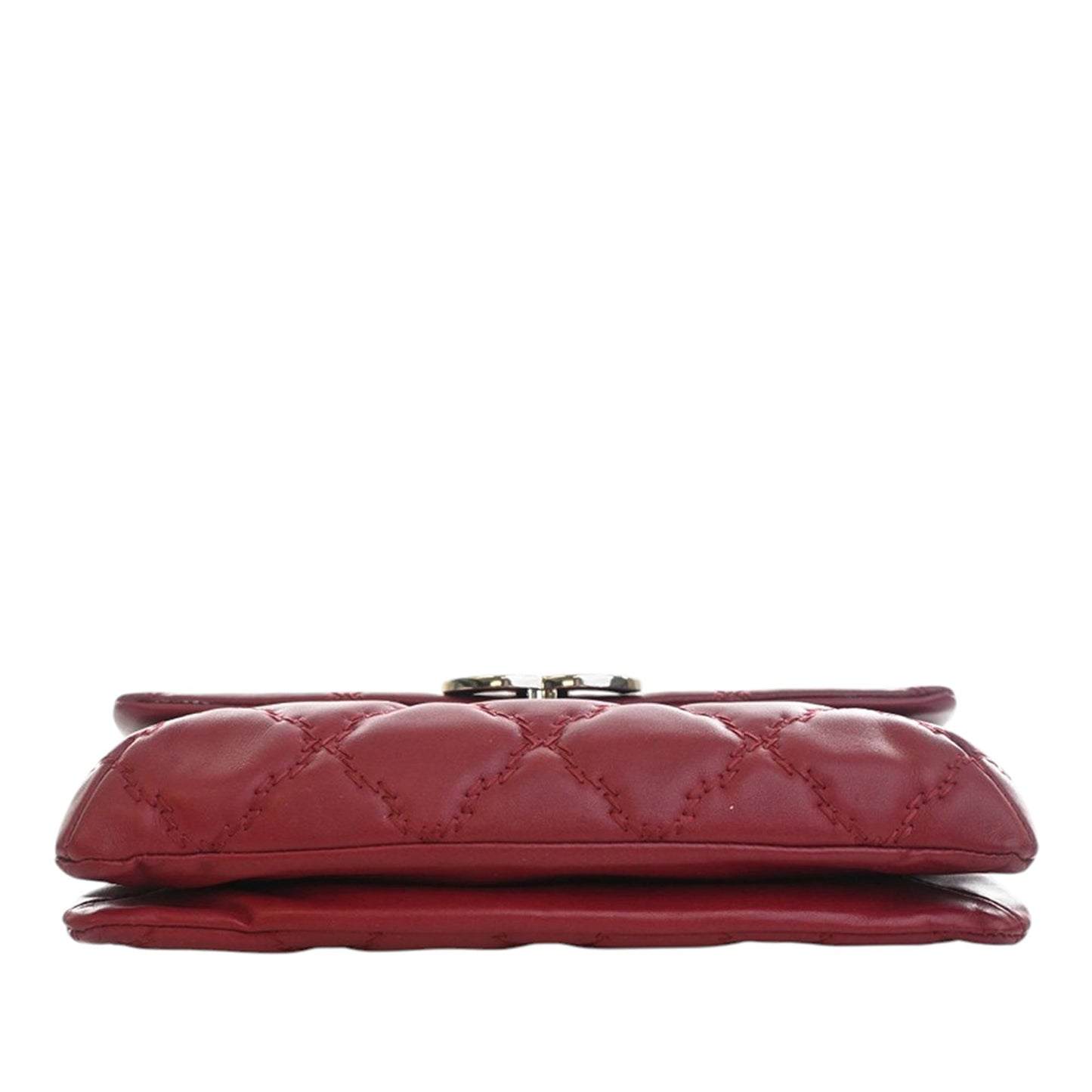 Chanel CC Quilted Calfskin Double Stitch Hamptons Flap