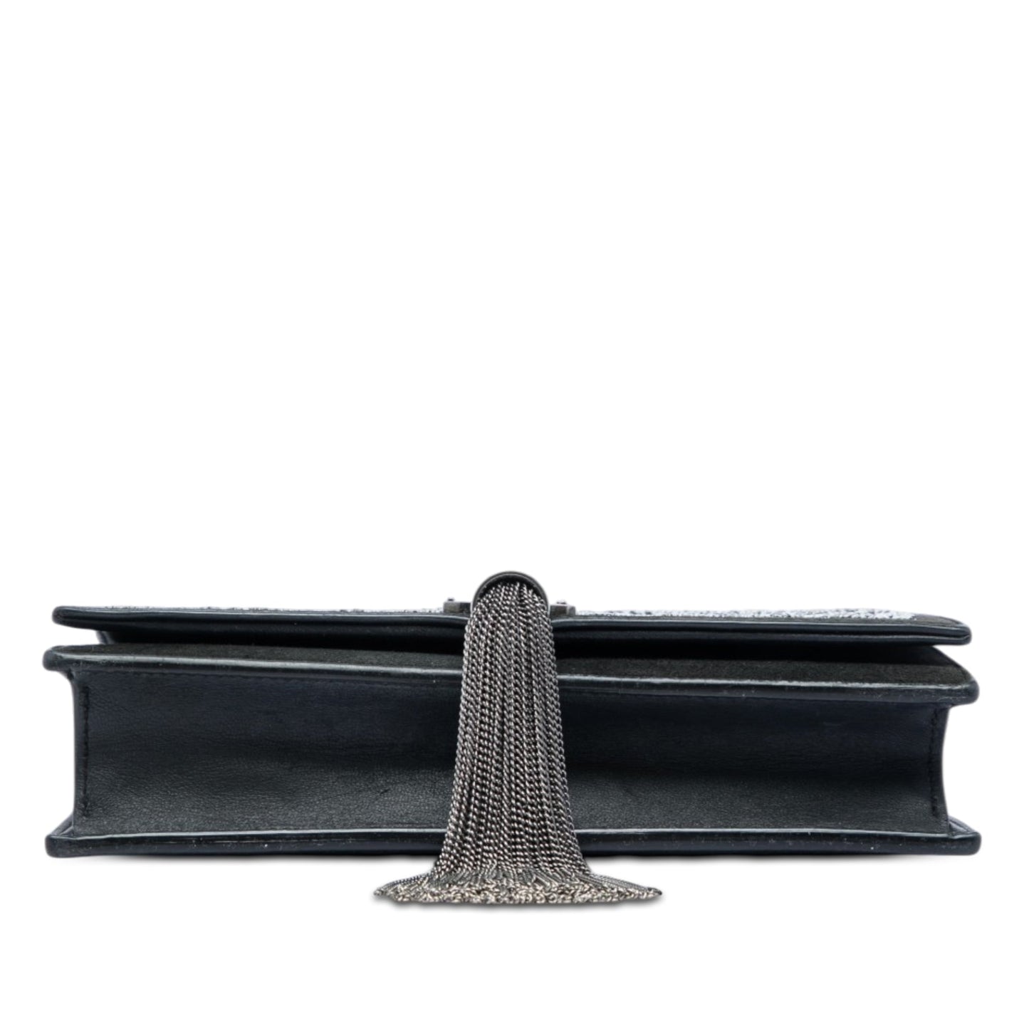 Saint Laurent Beaded Suede Monogram Kate Tassel Wallet on Chain