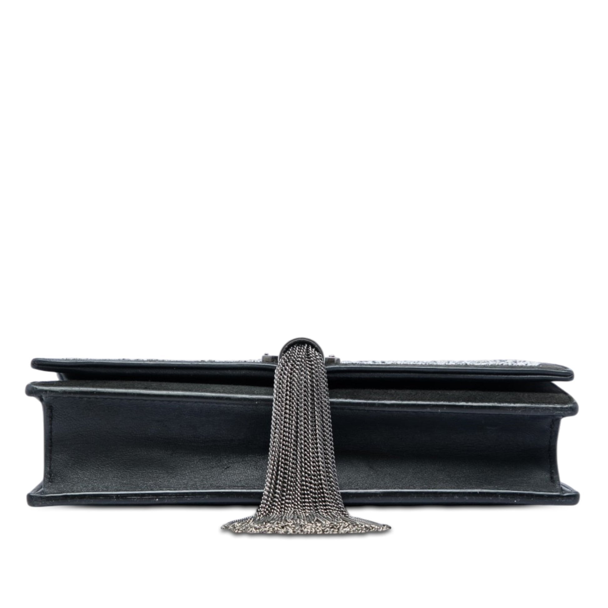 Saint Laurent Beaded Suede Monogram Kate Tassel Wallet on Chain