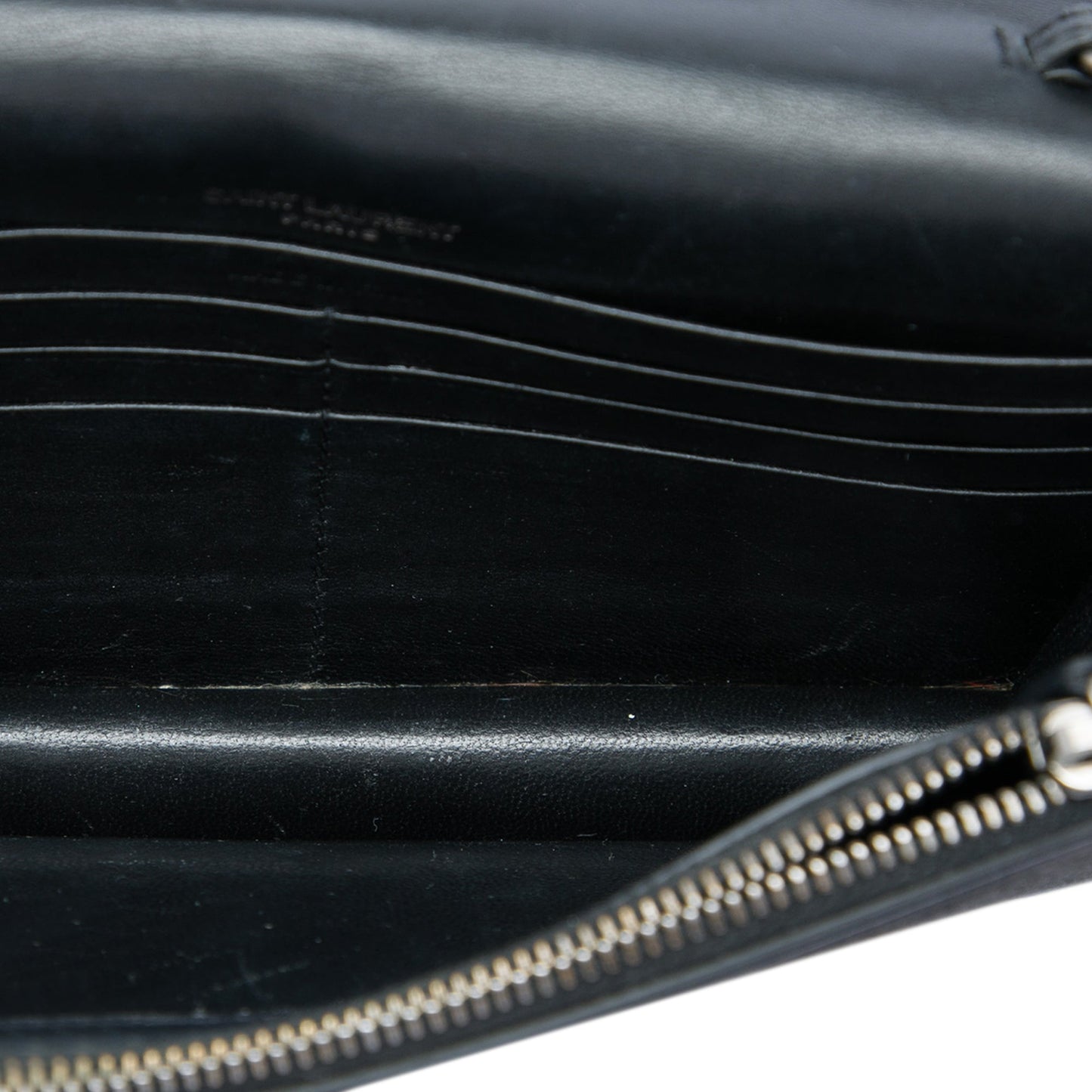 Saint Laurent Beaded Suede Monogram Kate Tassel Wallet on Chain