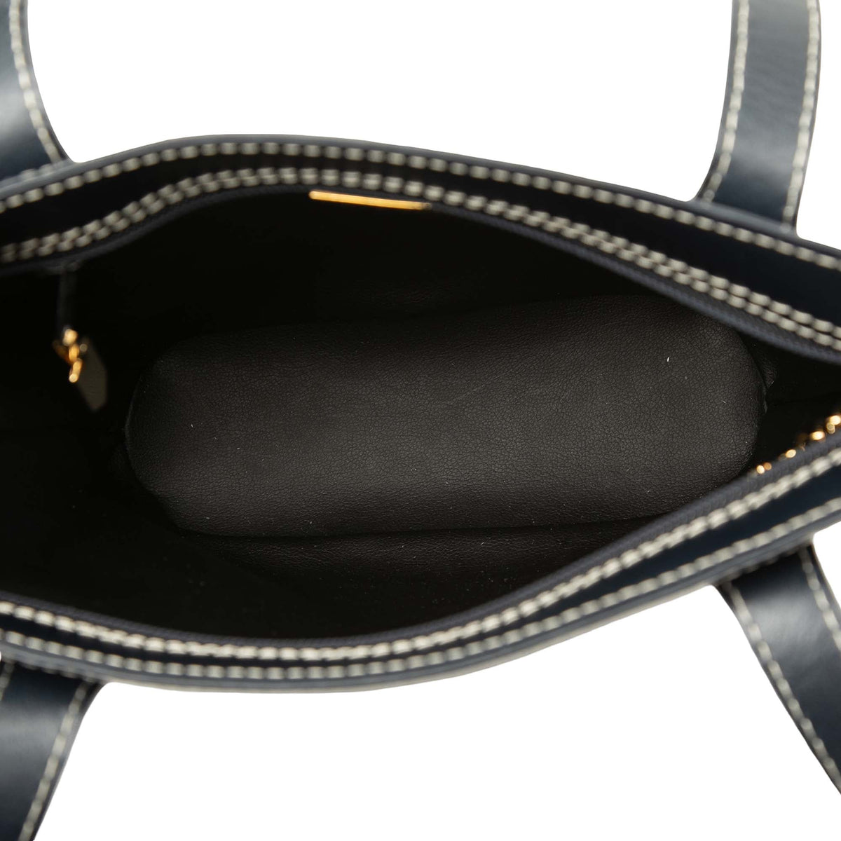 Saint Laurent Leather Y Cut Out Shoulder Bag — Black