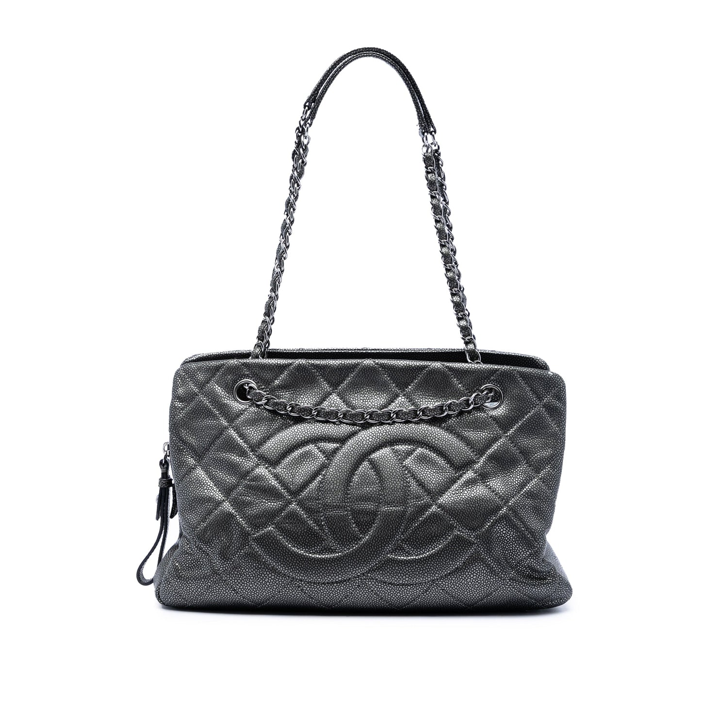 Chanel CC Quilted Caviar Chain Tote