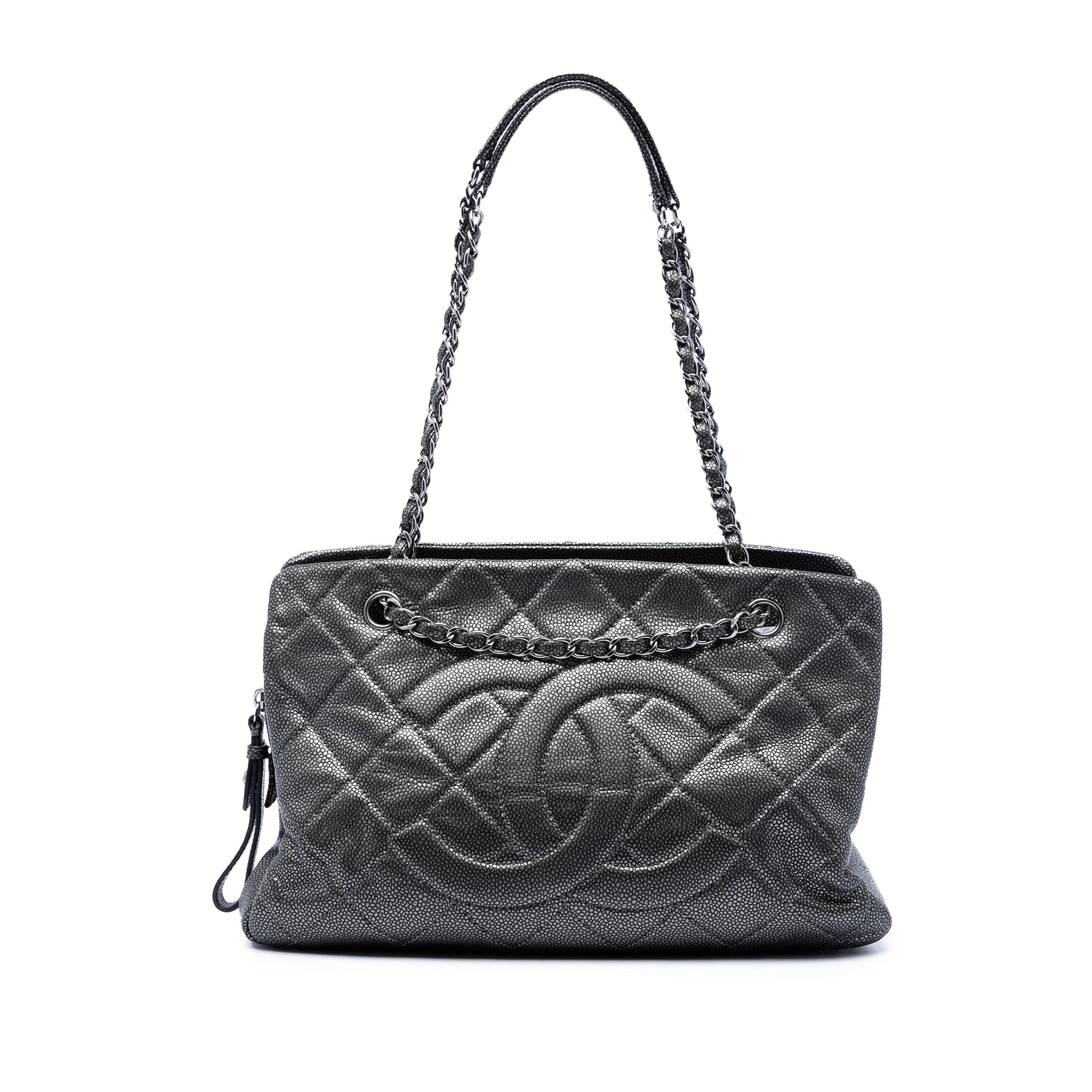 Chanel CC Quilted Caviar Chain Tote