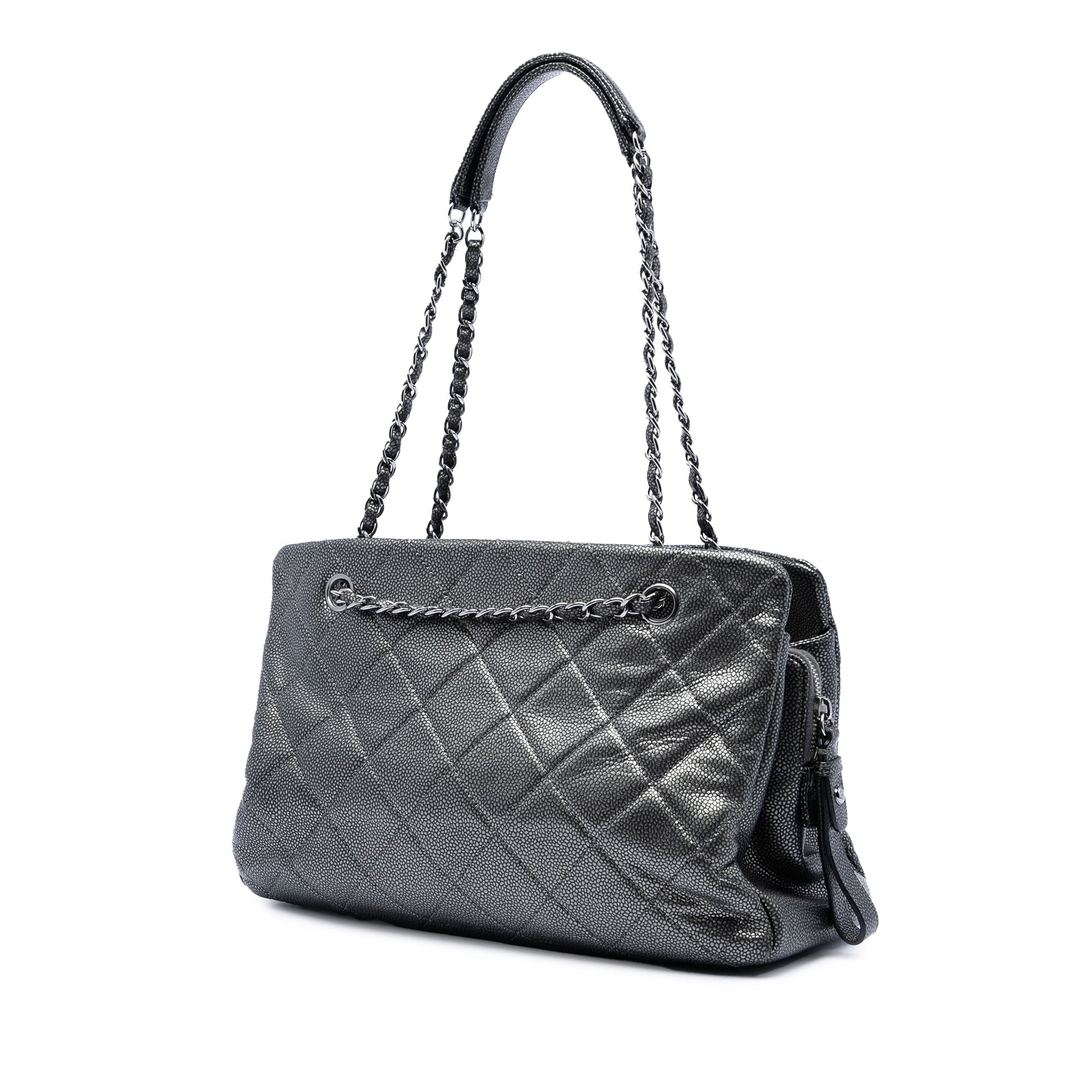 Chanel CC Quilted Caviar Chain Tote