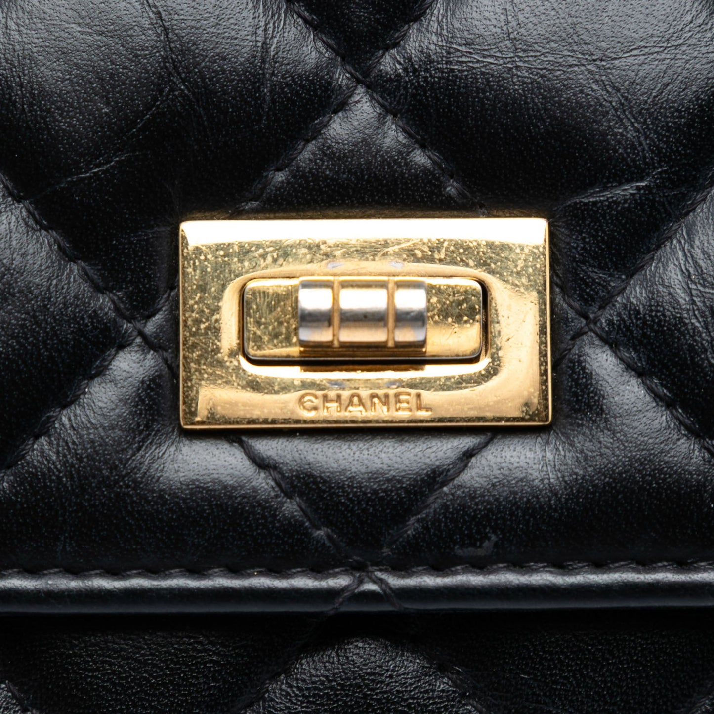 Chanel Quilted Aged Calfskin Reissue 2.55 Wallet on Chain