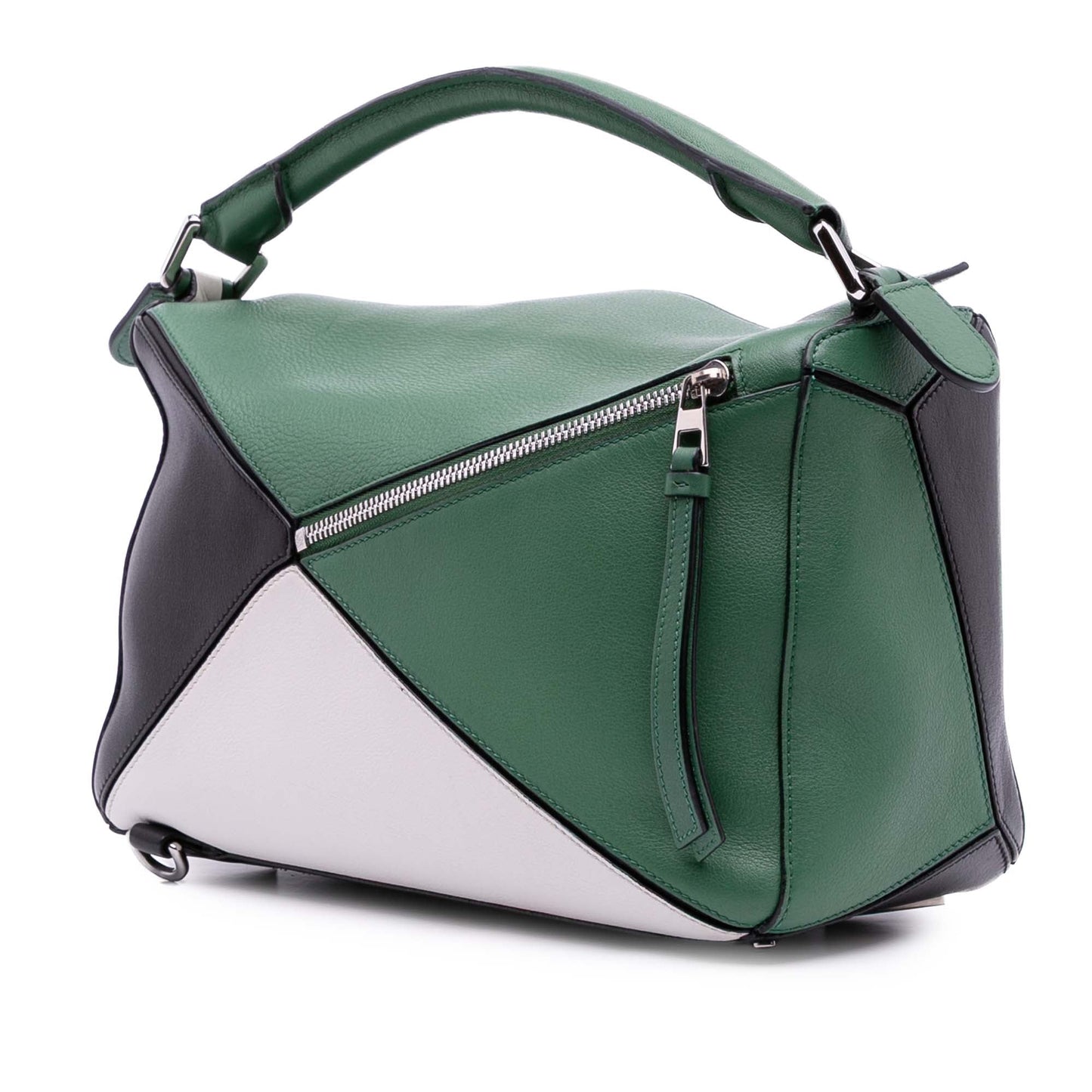 LOEWE Medium Tricolor Calfskin Puzzle Satchel