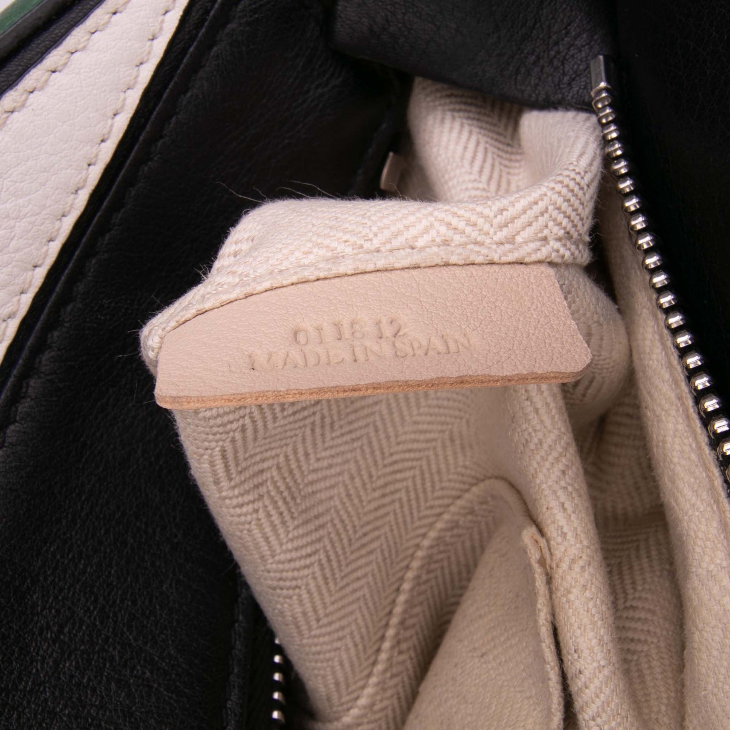 LOEWE Medium Tricolor Calfskin Puzzle Satchel