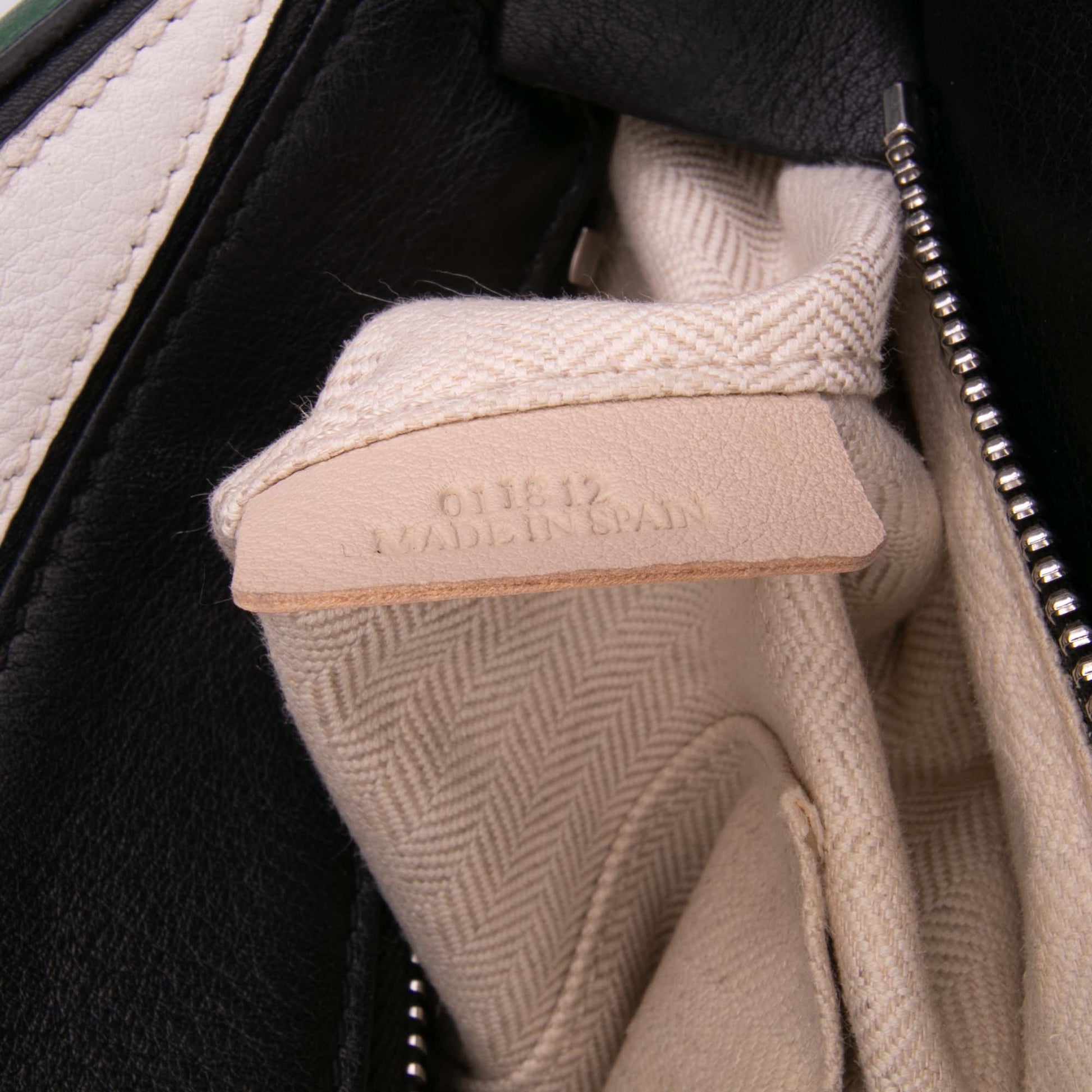 LOEWE Medium Tricolor Calfskin Puzzle Satchel